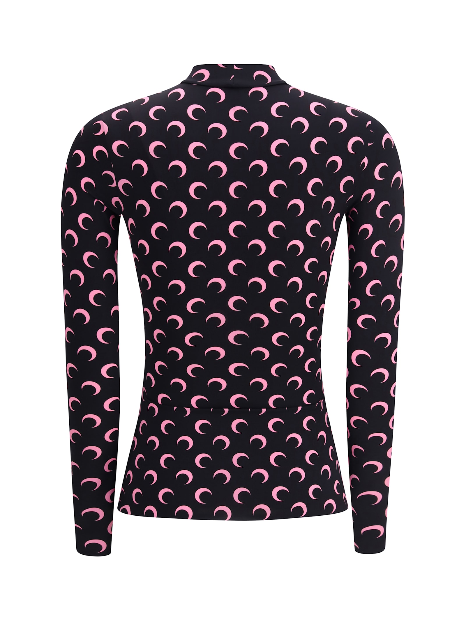 Marine Serre Moon Long Sleeve Top In Black