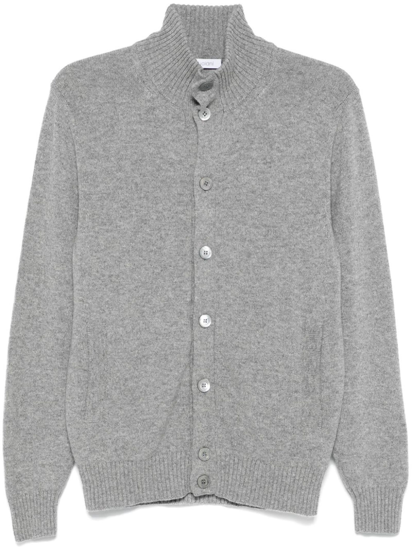 Grey Cashmere Cardigan