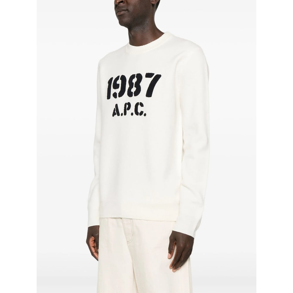 Apc Sweater A. P.c. Men Color Ecru In Neutral