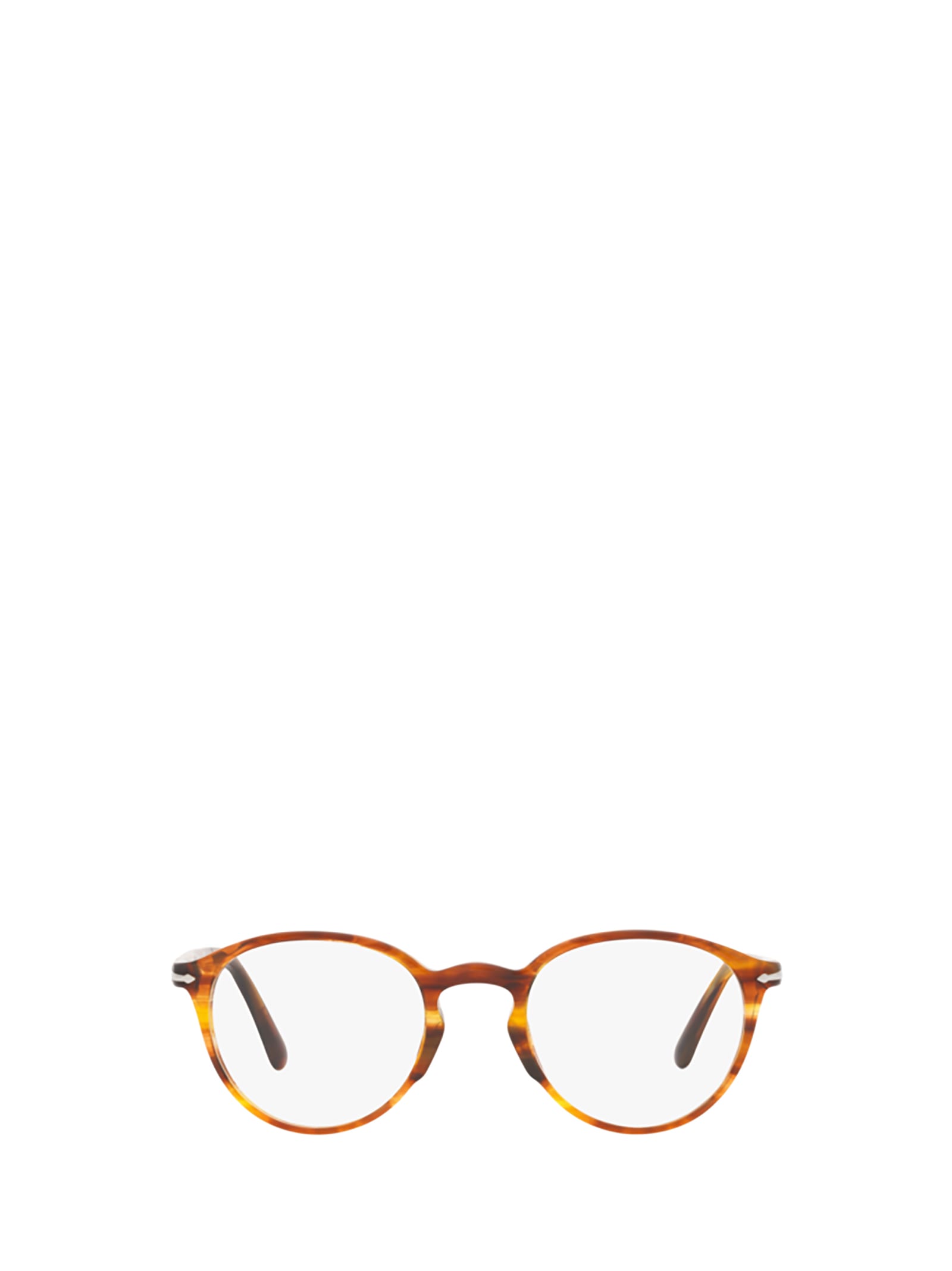Po3218v Striped Brown Glasses