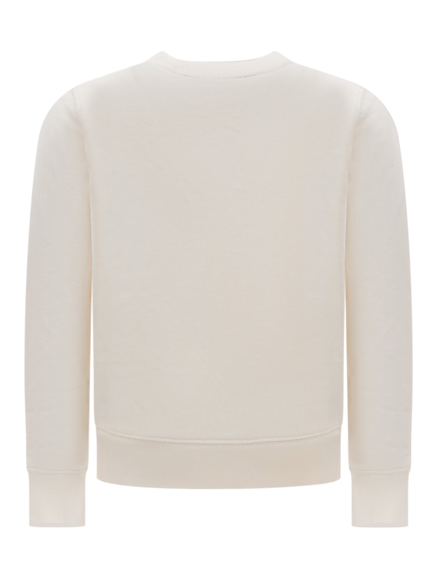 Shop Polo Ralph Lauren Polo Bear Paris Sweatshirt In Deckwash White