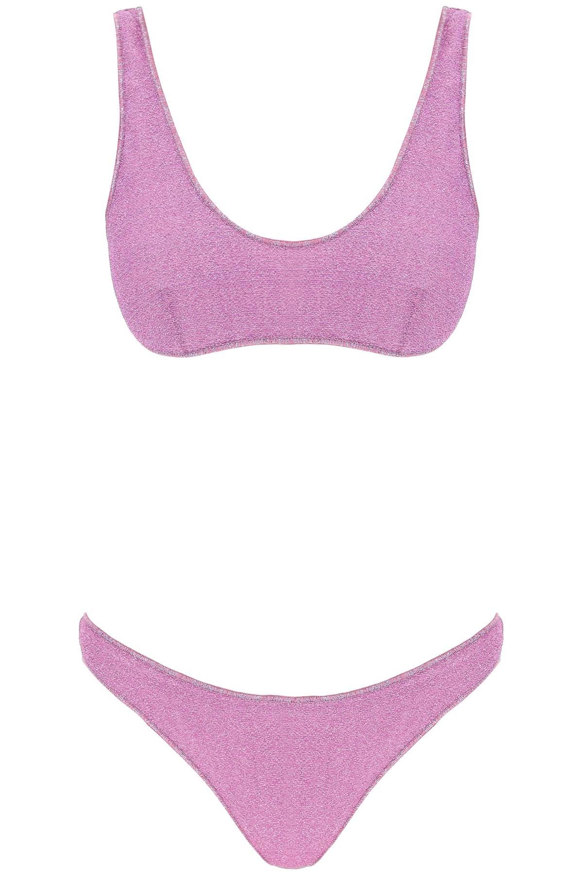 Shop Oseree Bikini Set With Luminous In Glicine (purple)