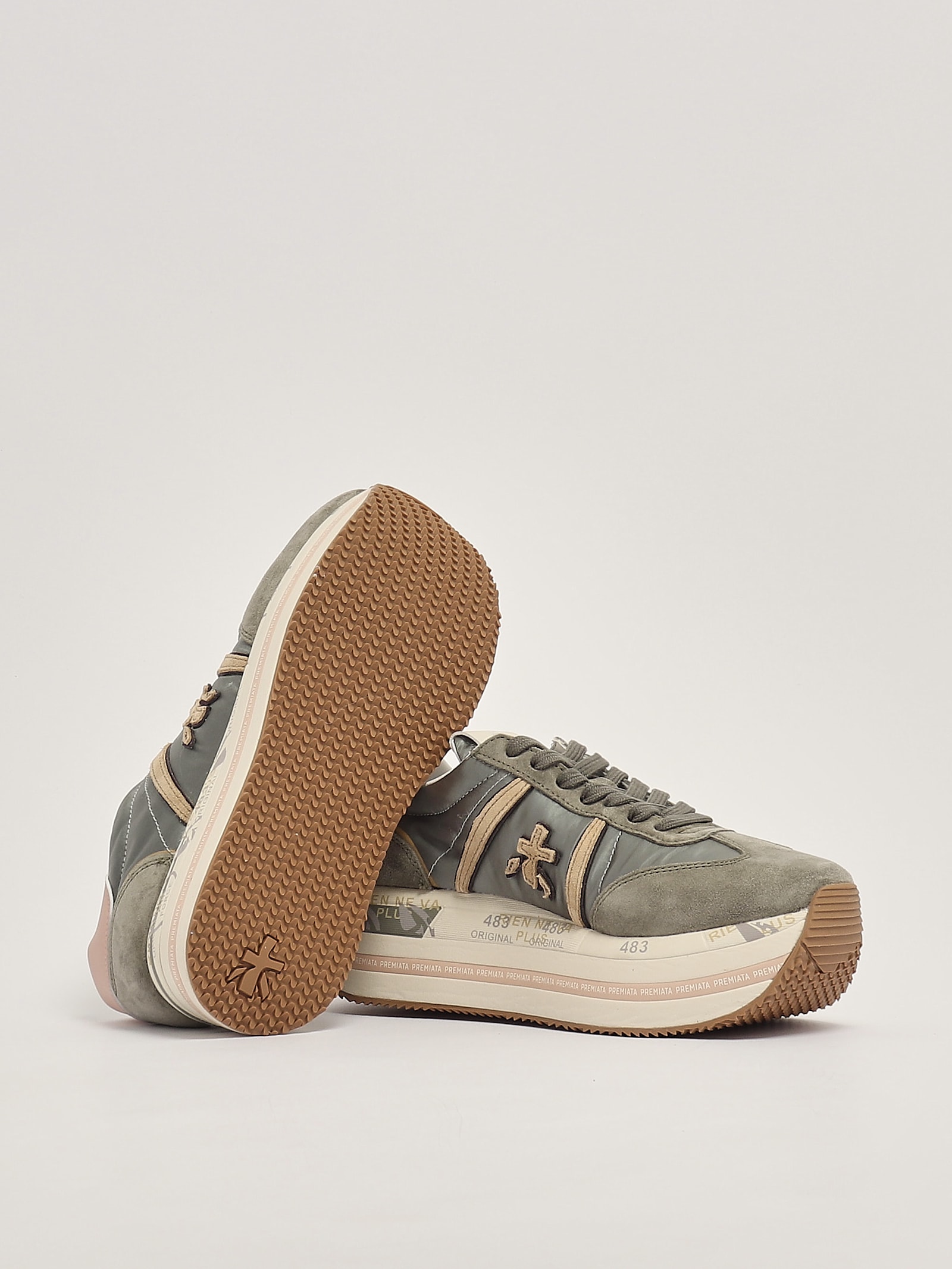 Shop Premiata Beth Sneaker In Salvia