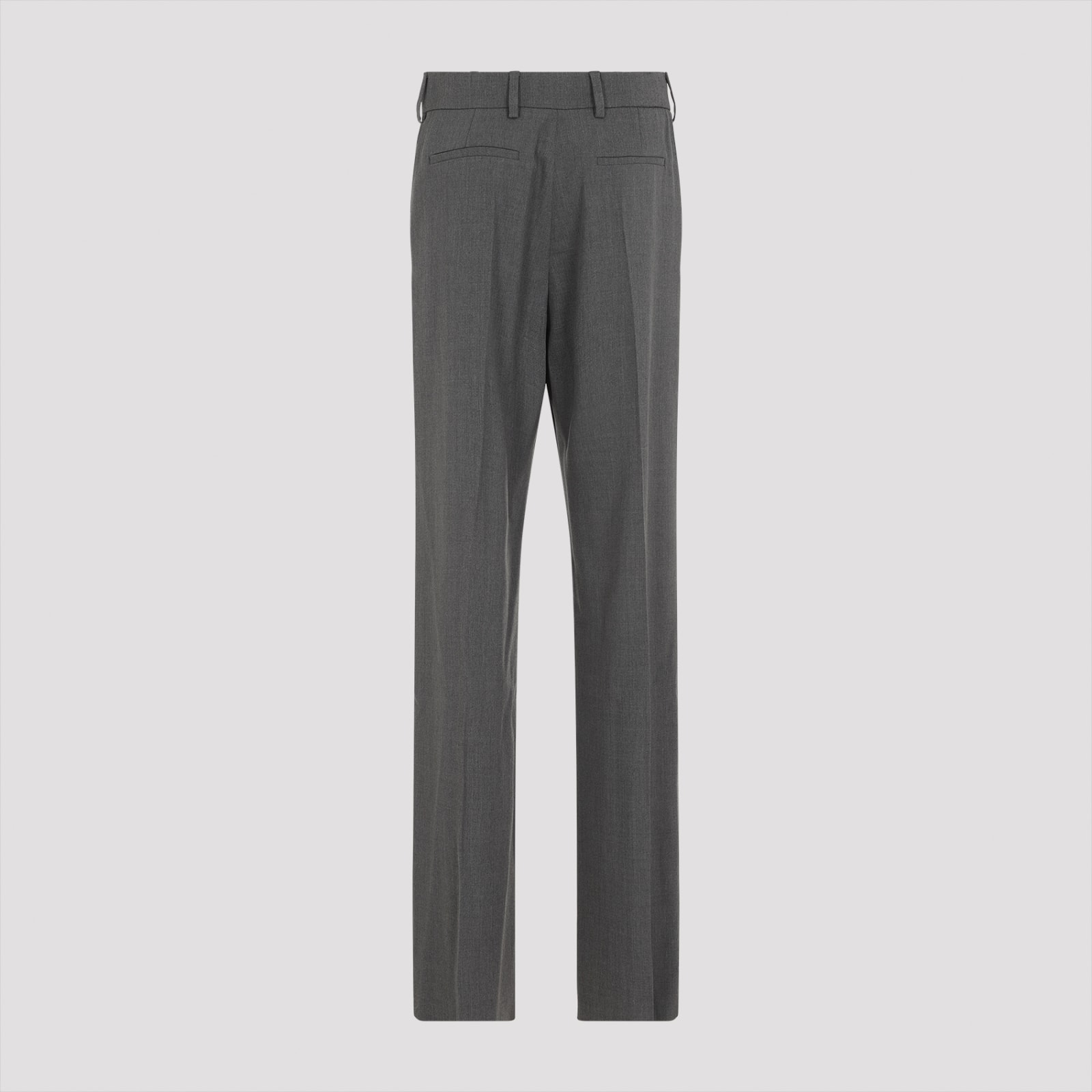 Shop Valentino Wide Leg Pant In Grey