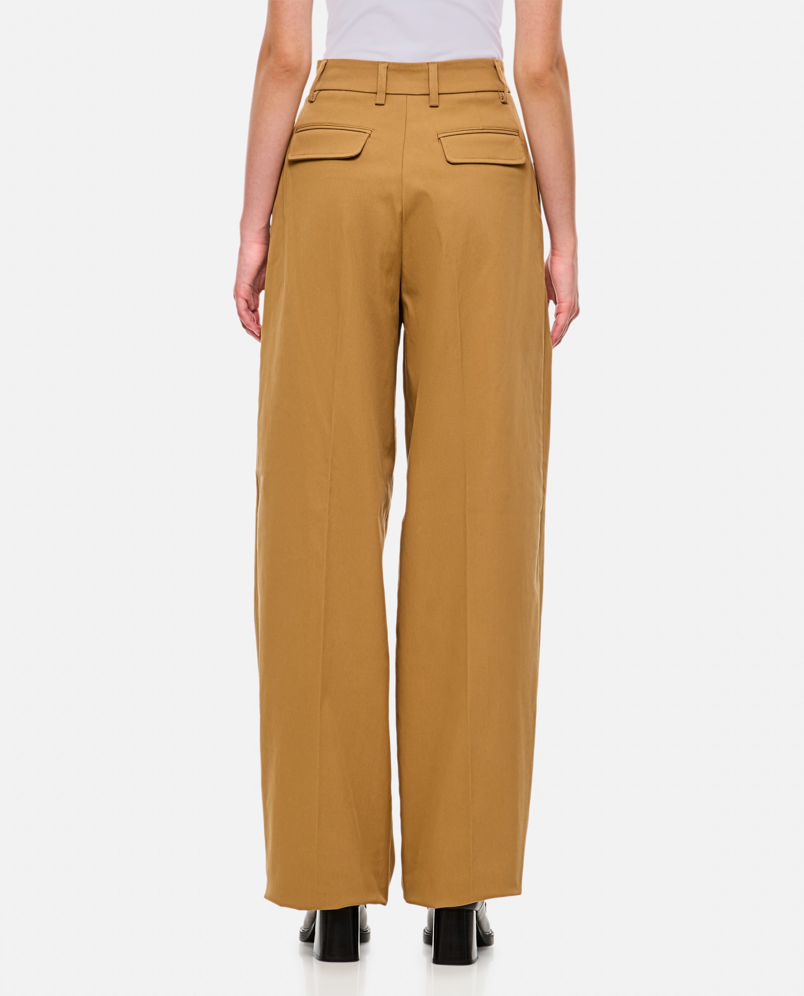 Shop Thelatest Axel Wide Leg Pants In Brown