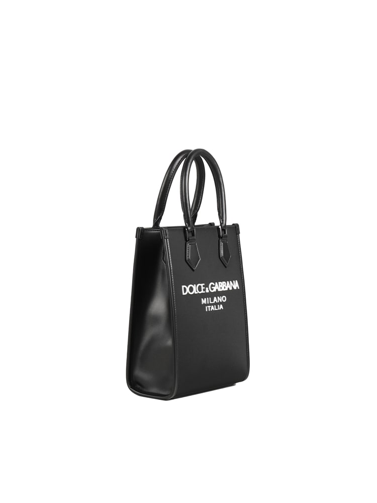 Shop Dolce & Gabbana Nylon Tote Bag In Black
