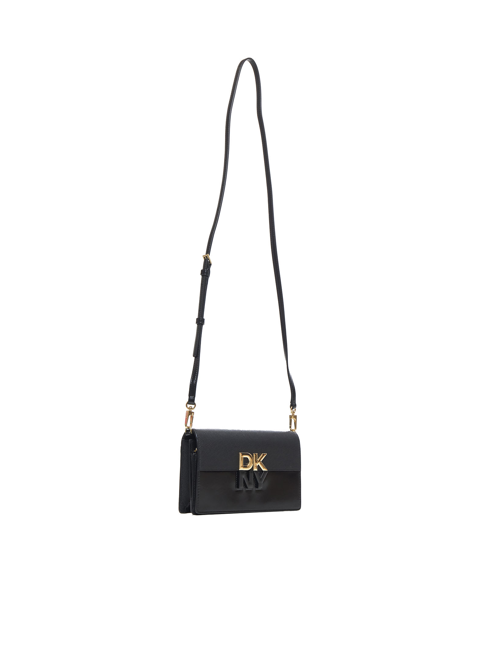 Shop Dkny Shoulder Bag In Black