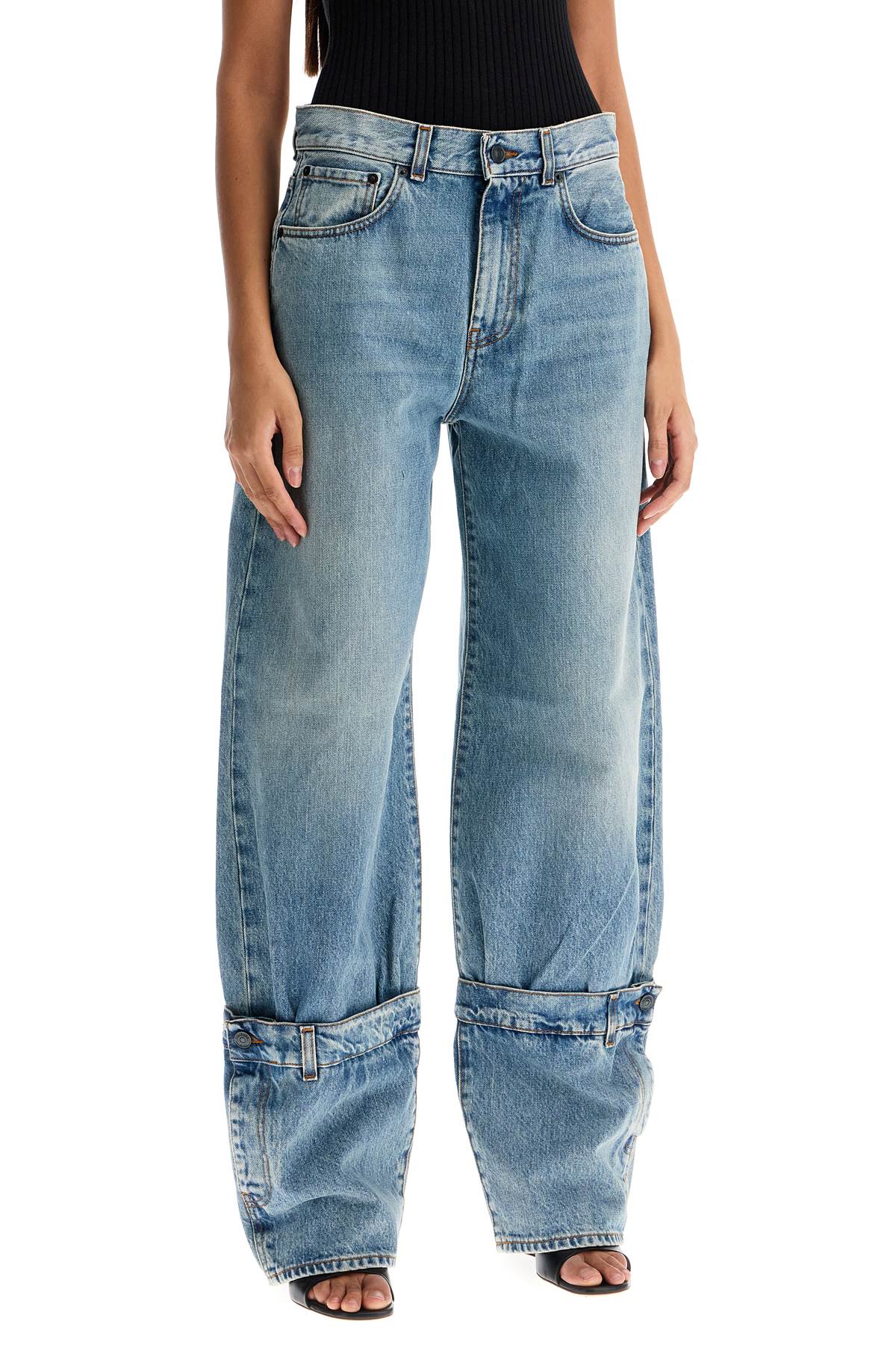 Shop Haikure Wide-legged Hurley Jeans For In Chill Blue (light Blue)