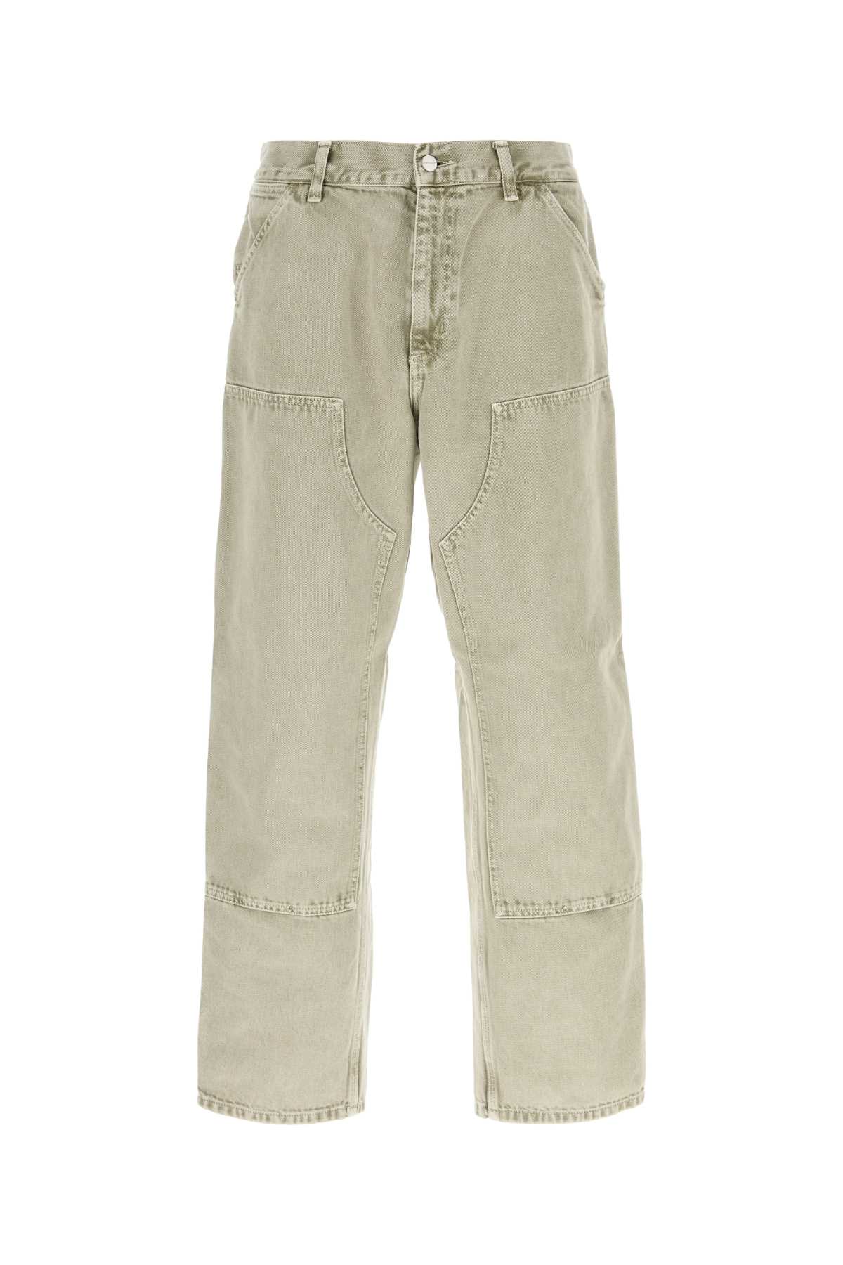 Grey Denim Double Knee Pant