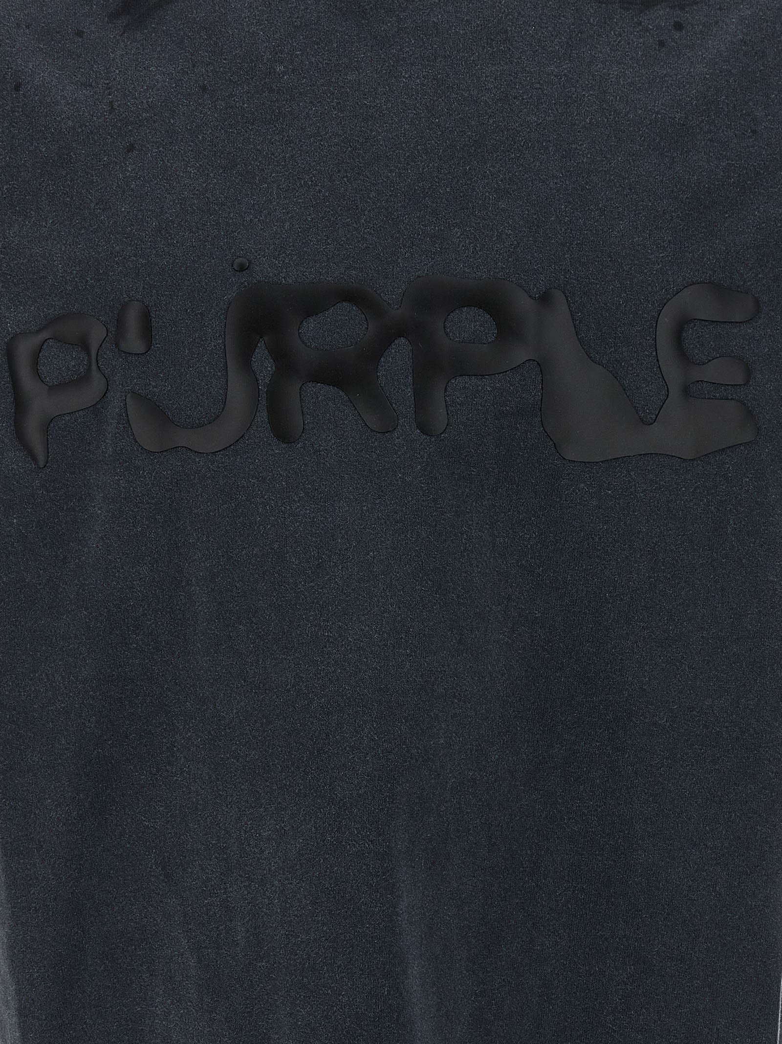 Purple Brand Heavyweight Cotton Jersey Graphic T-shirt In Gray