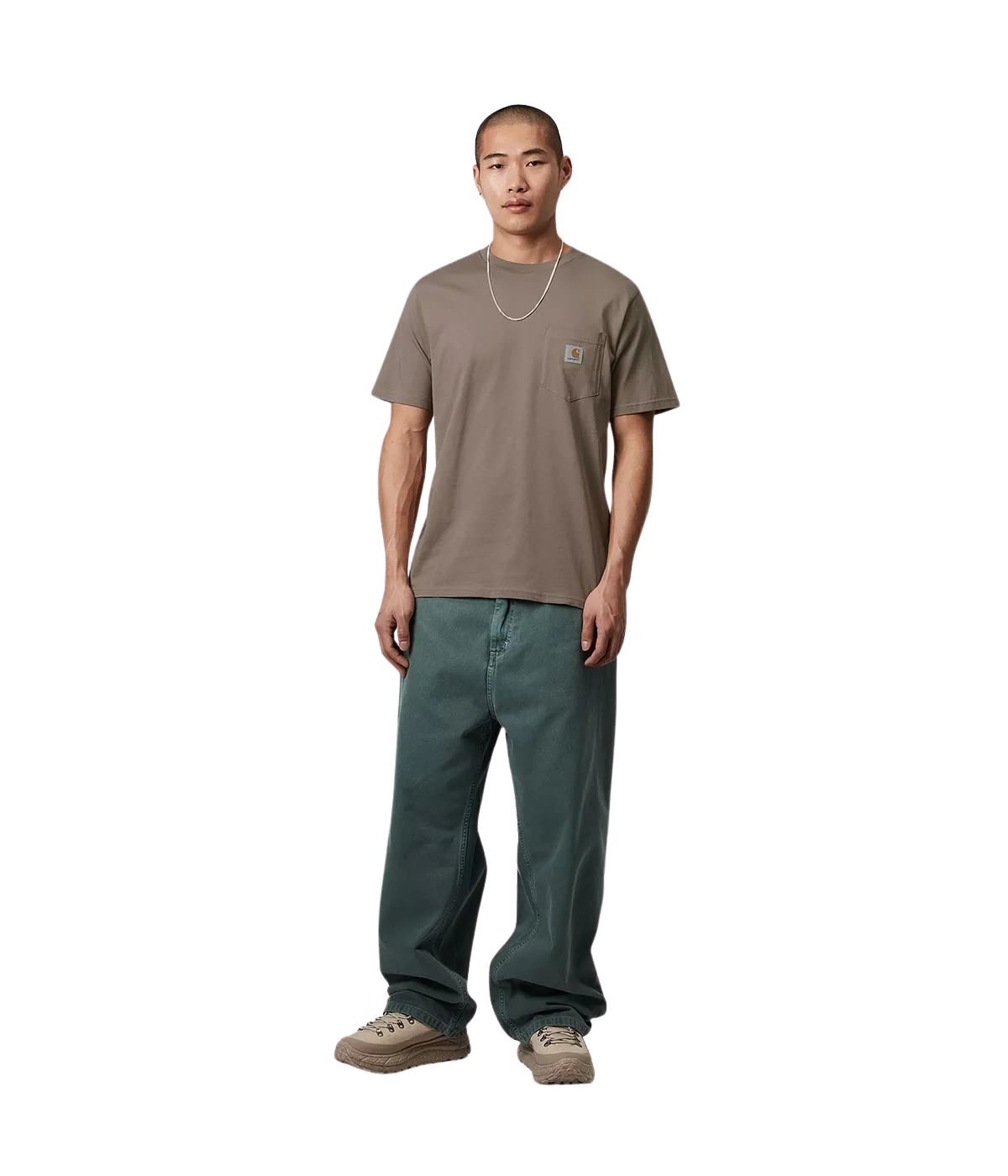 Carhartt Man T-shirt Khaki Size Xl Cotton