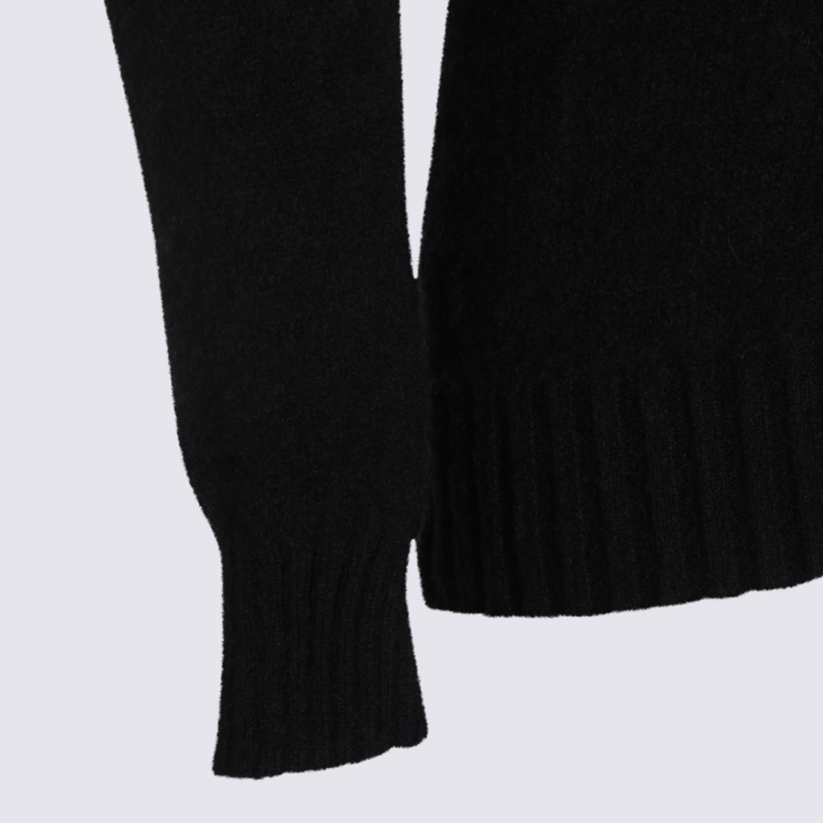 Piacenza Cashmere Turtleneck Cashmere-silk Blend Sweater In Black