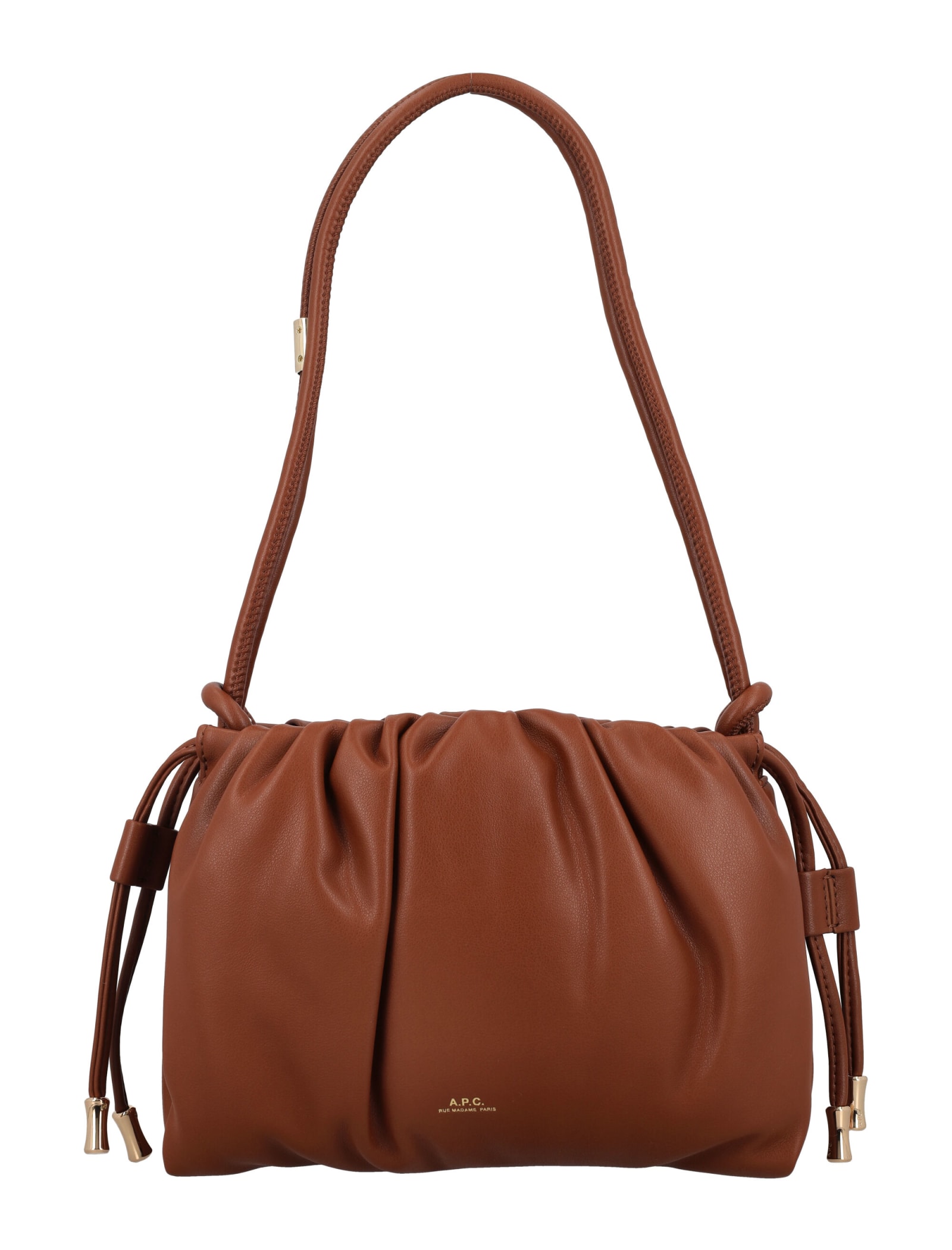 a. p.c. ruched-detail drawstring crossbody bag