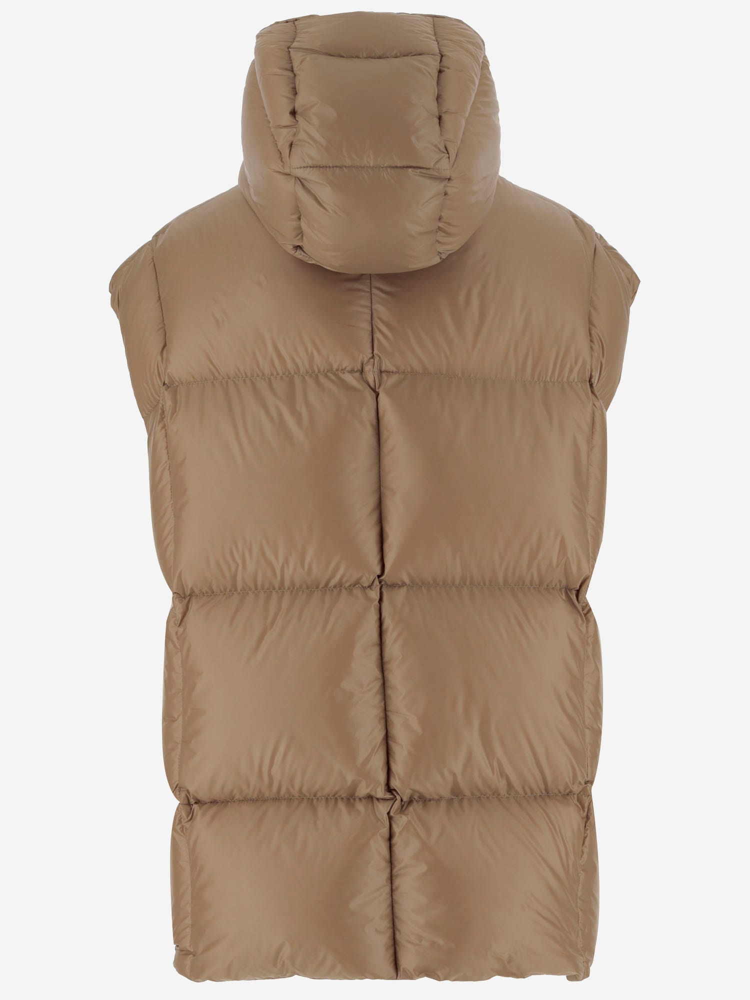 Shop Jil Sander Nylon Vest In Beige