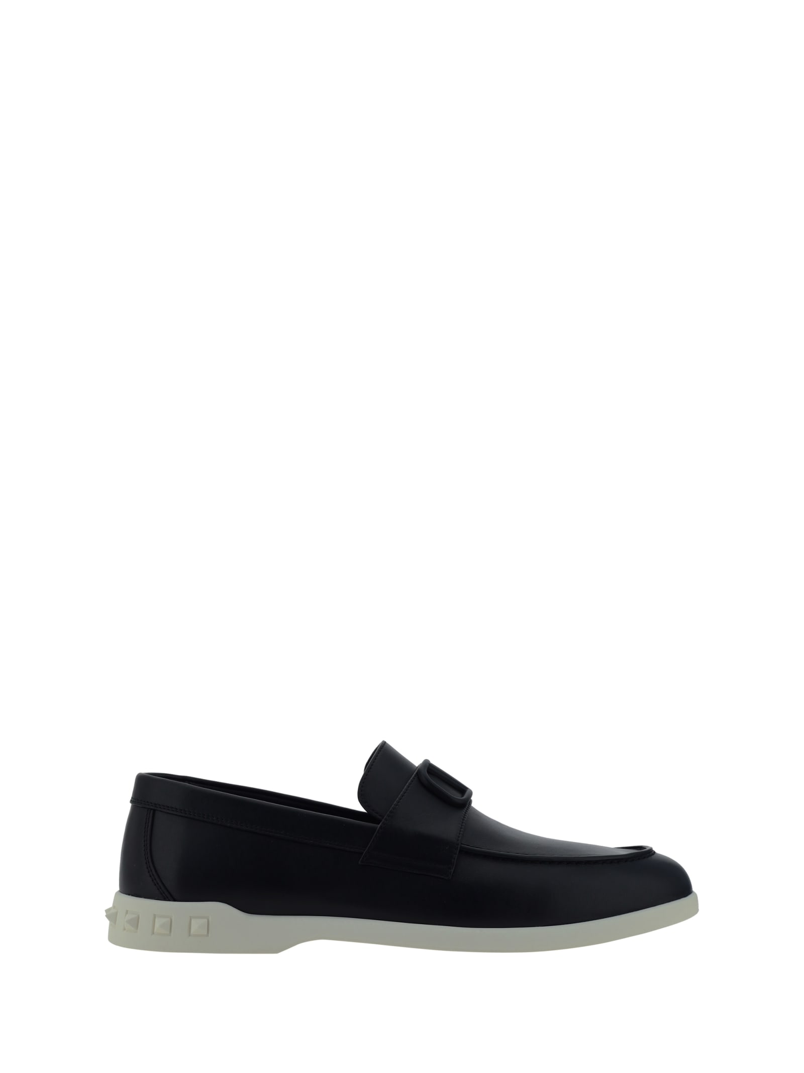 Shop Valentino Garavani Loafers In Black