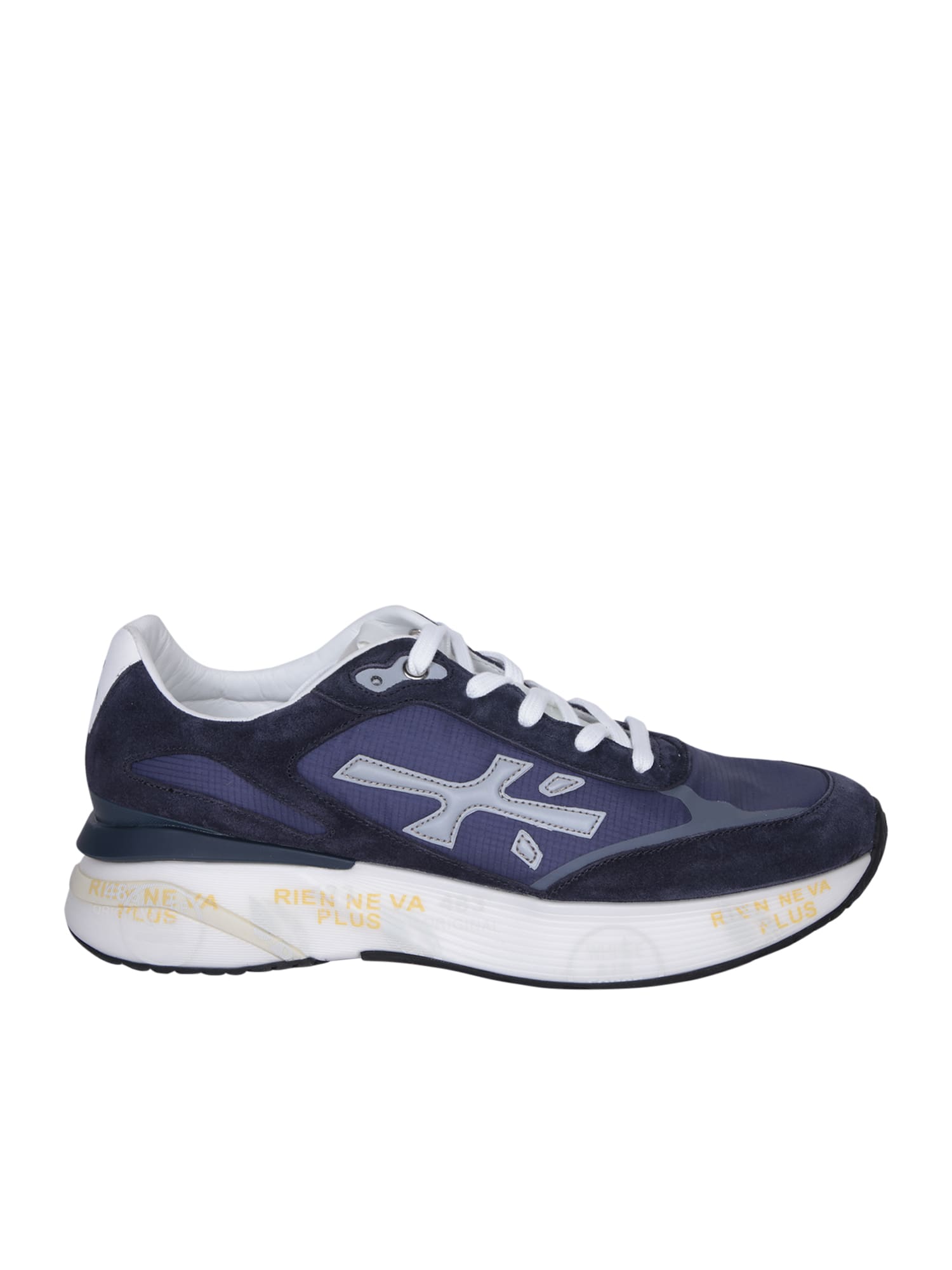 Shop Premiata Moerun Blue Sneakers