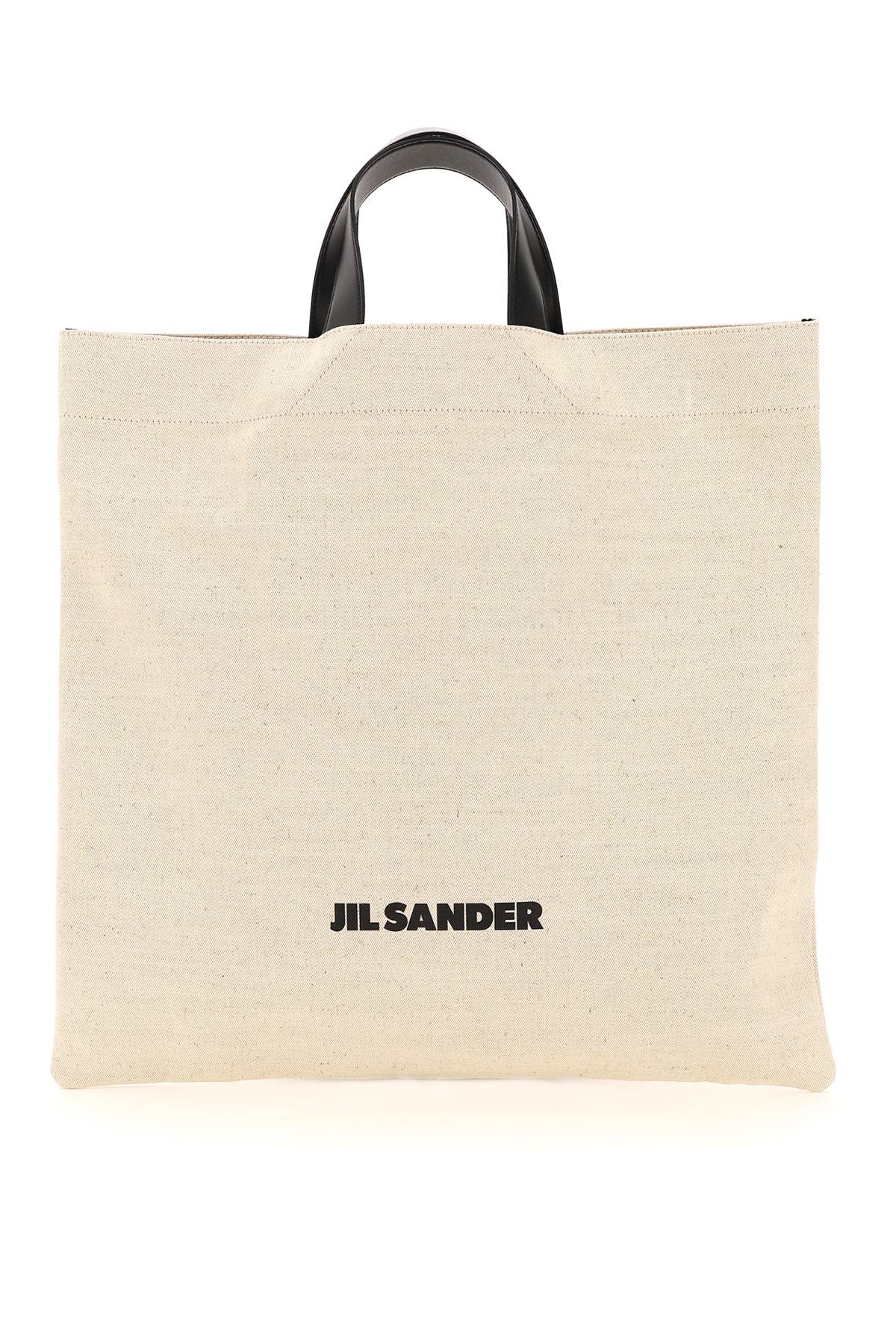 Jil Sander Canvas Squared Tote Bag