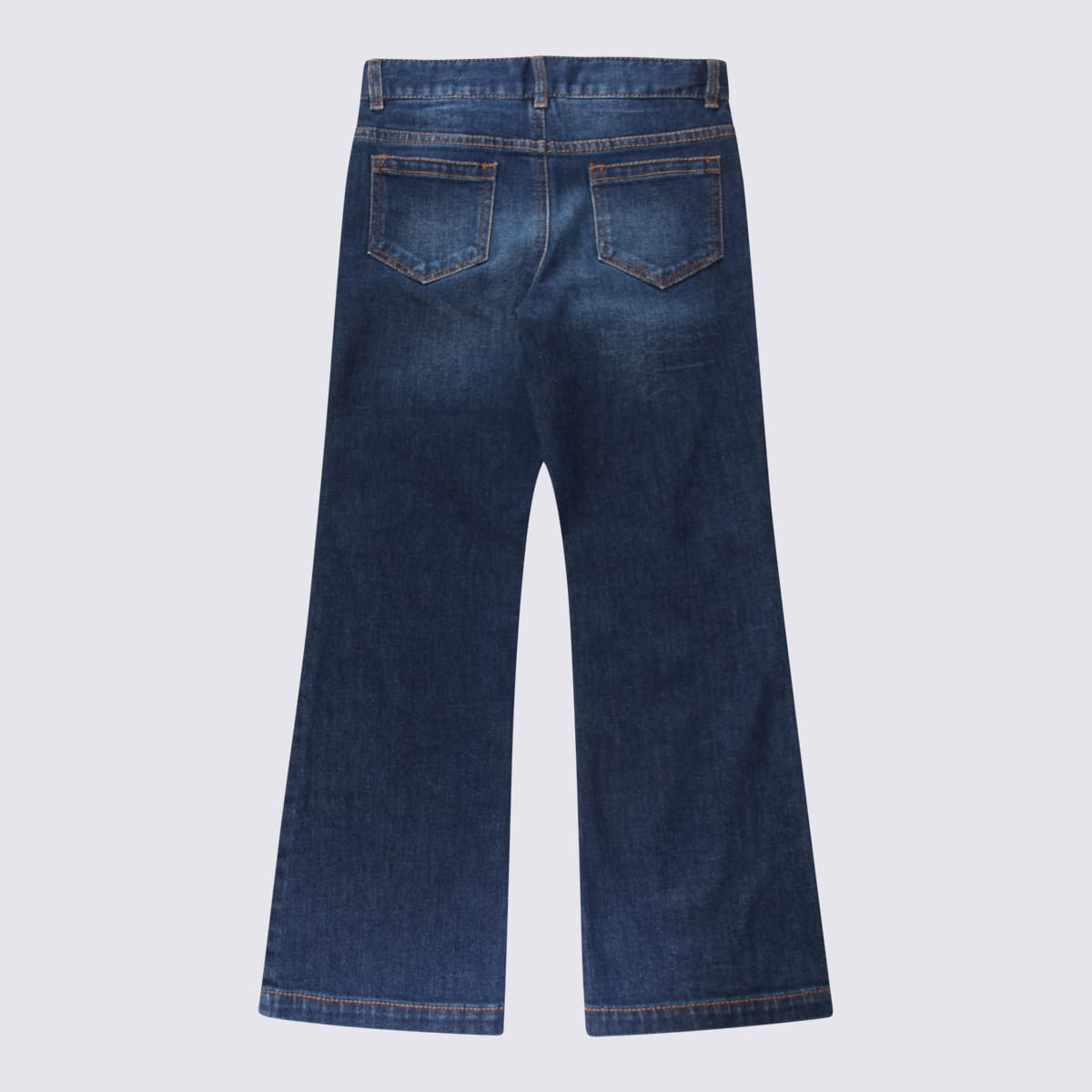 Shop Chloé Dark Blue Cotton Jeans In Denim Blue