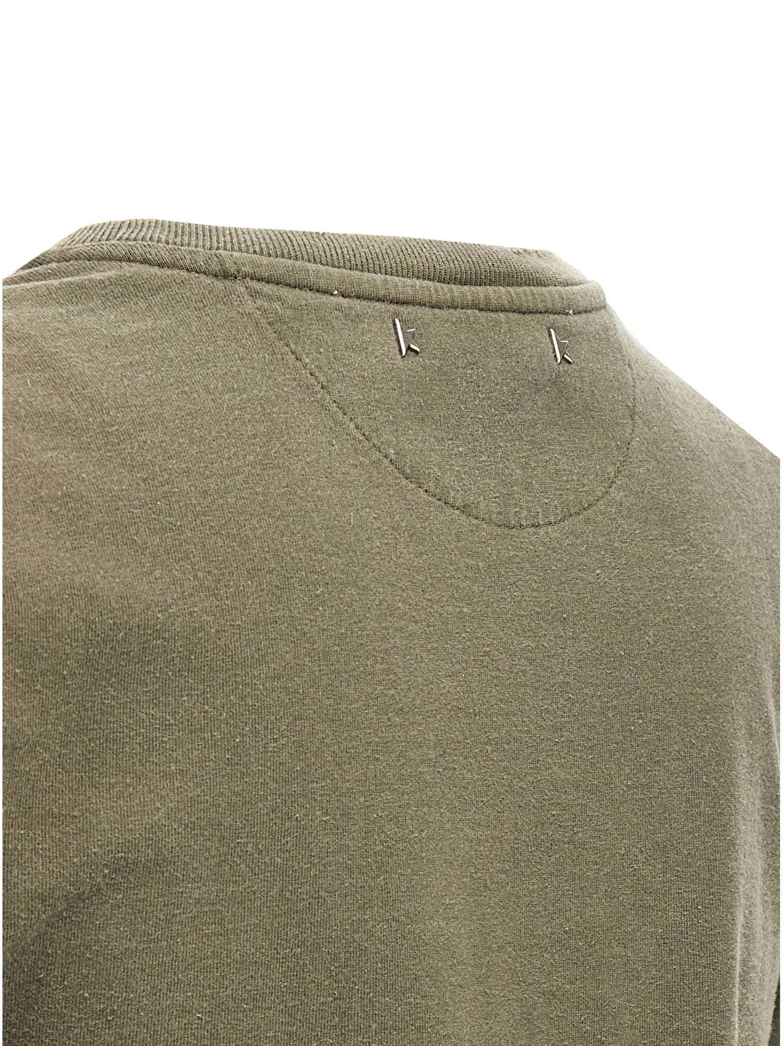 Golden Goose Deluxe Brand Army Green Cotton Doris T Shirt In Green