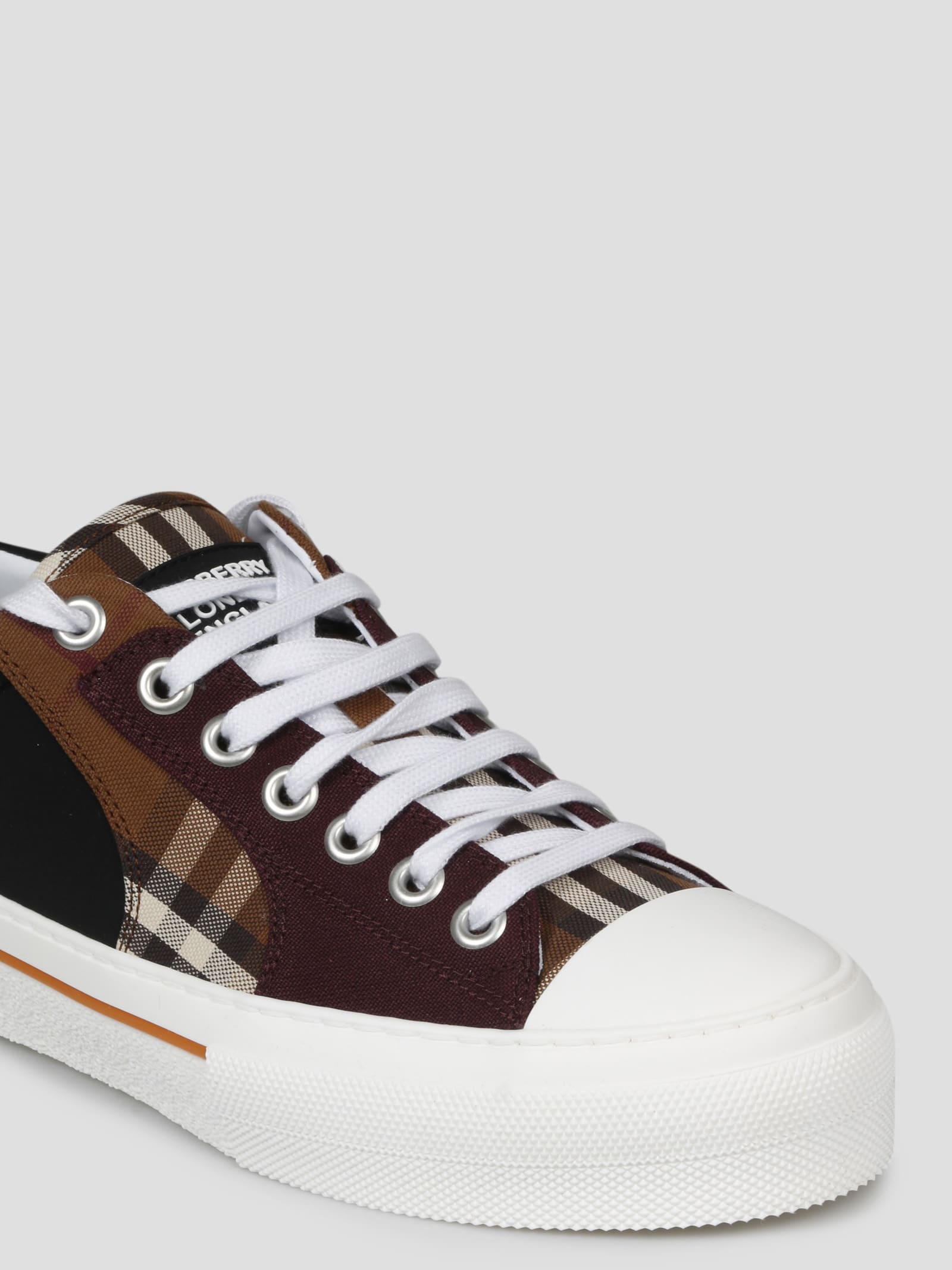 Burberry - Checked Slip-On Sneakers - Men - Cotton/Polyester/Cotton/RubberGoat Skin/Polyester/RubberRubber - 40 - Brown