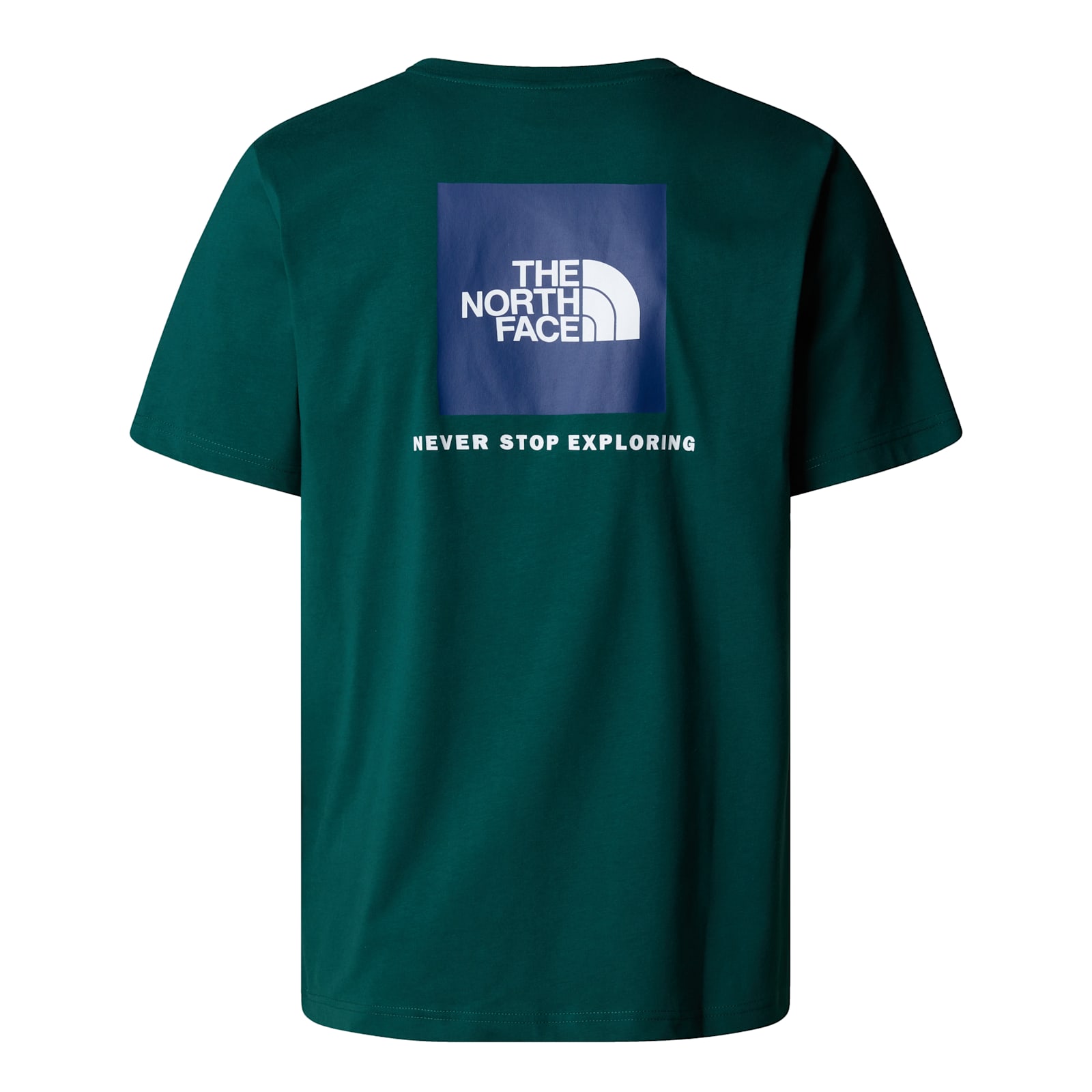 Shop The North Face Ss Box Nse Tee In Deep Nori Estat