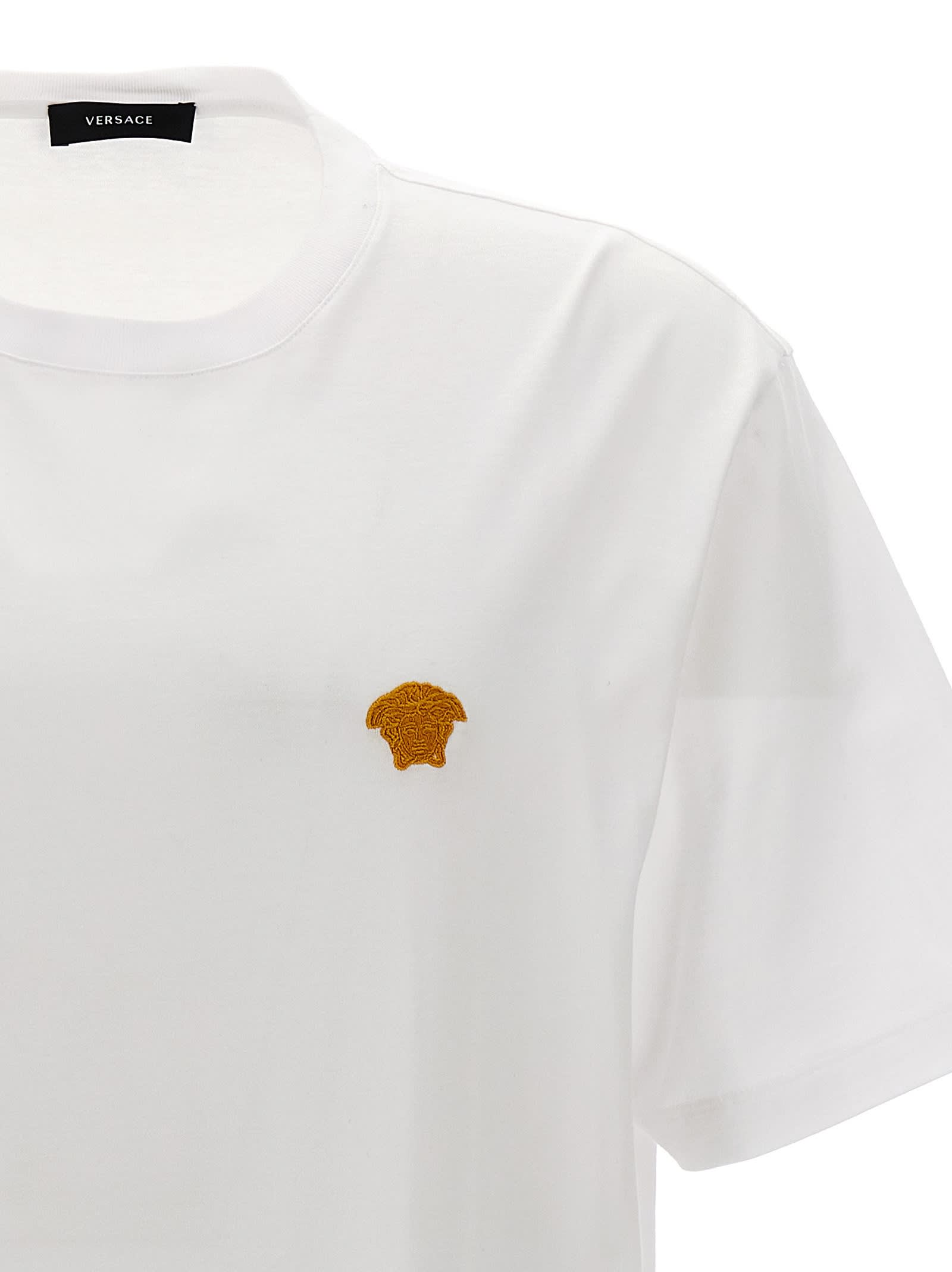 Shop Versace Medusa T-shirt In White