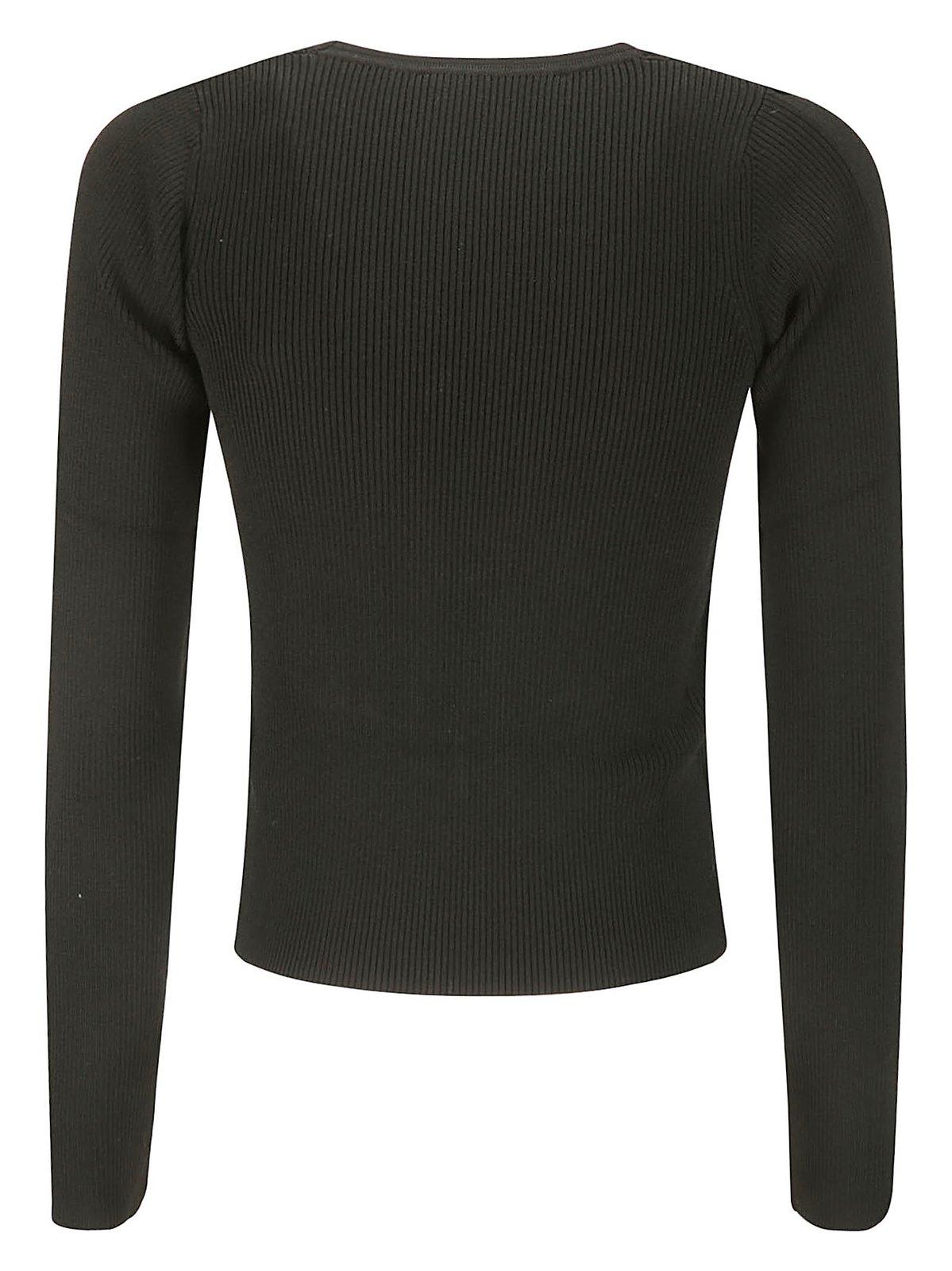 IRO V-NECK LONG-SLEEVED TOP 