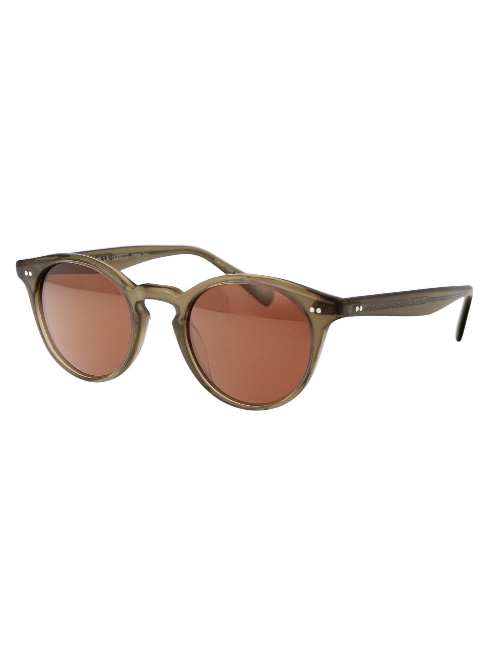 Shop Oliver Peoples Romare Sun Sunglasses In 1678w4 Dusty Olive