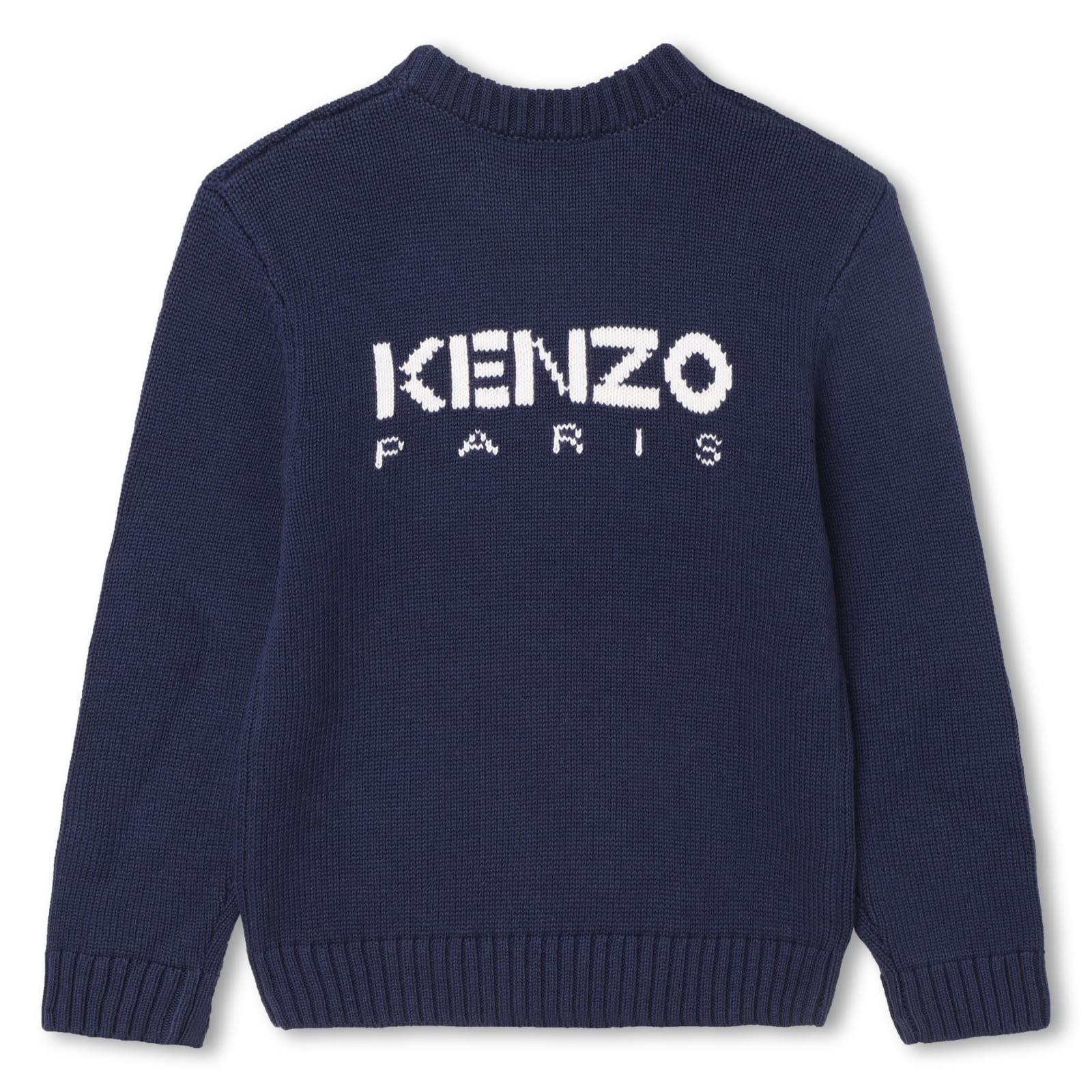 Shop Kenzo Sweatshirt With Inlay In Navy
