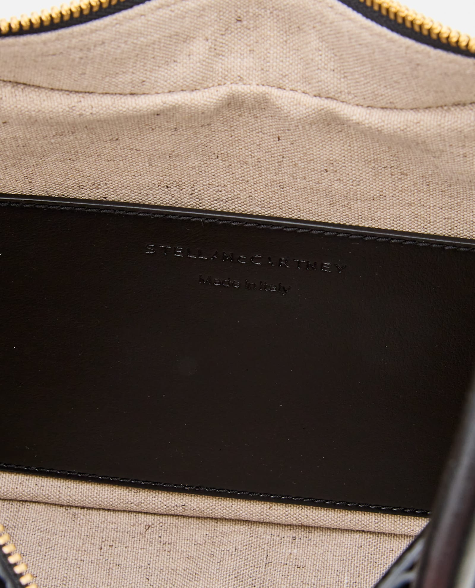 Stella Mccartney Stella Ryder Logo-embossed Embellished Textured Vegan Leather Tote In Black