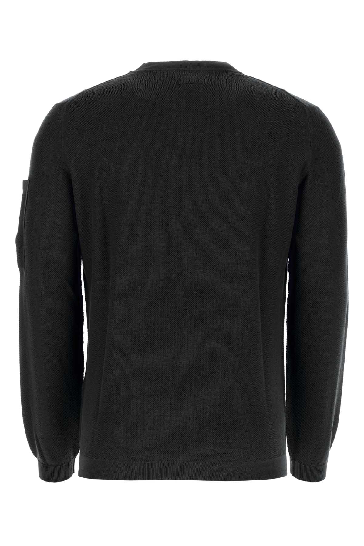 Shop C.p. Company Black Cotton Sweater