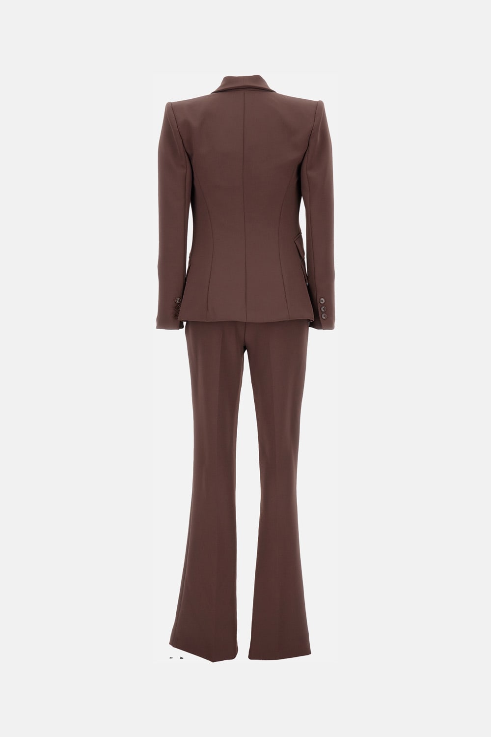Elisabetta Franchi Tailored Suit In Brown