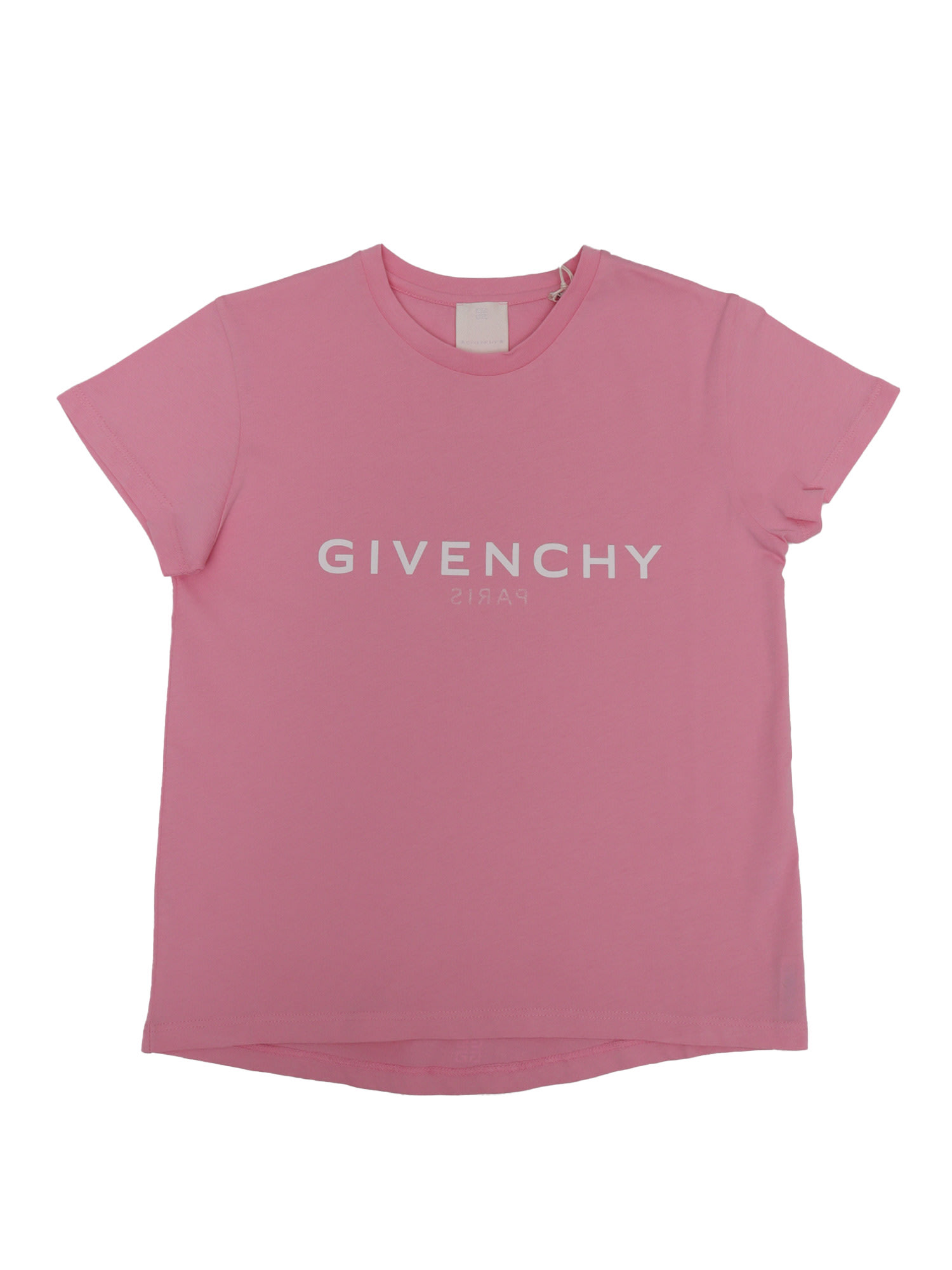 Givenchy Kids' Lettering Logo T-shirt In Pink