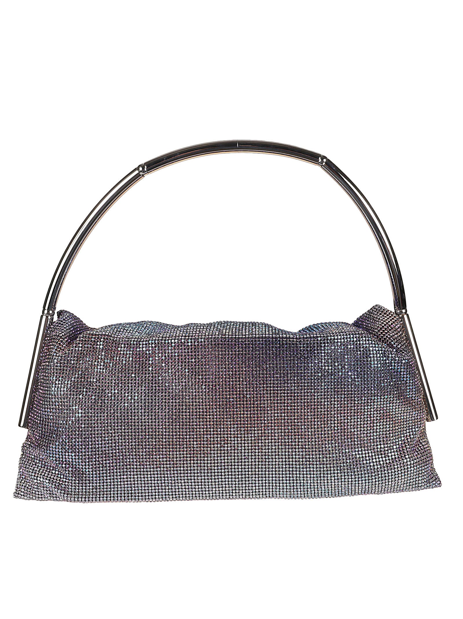 Shop Benedetta Bruzziches Metallic Handle Embellished All-over Tote In Spectre