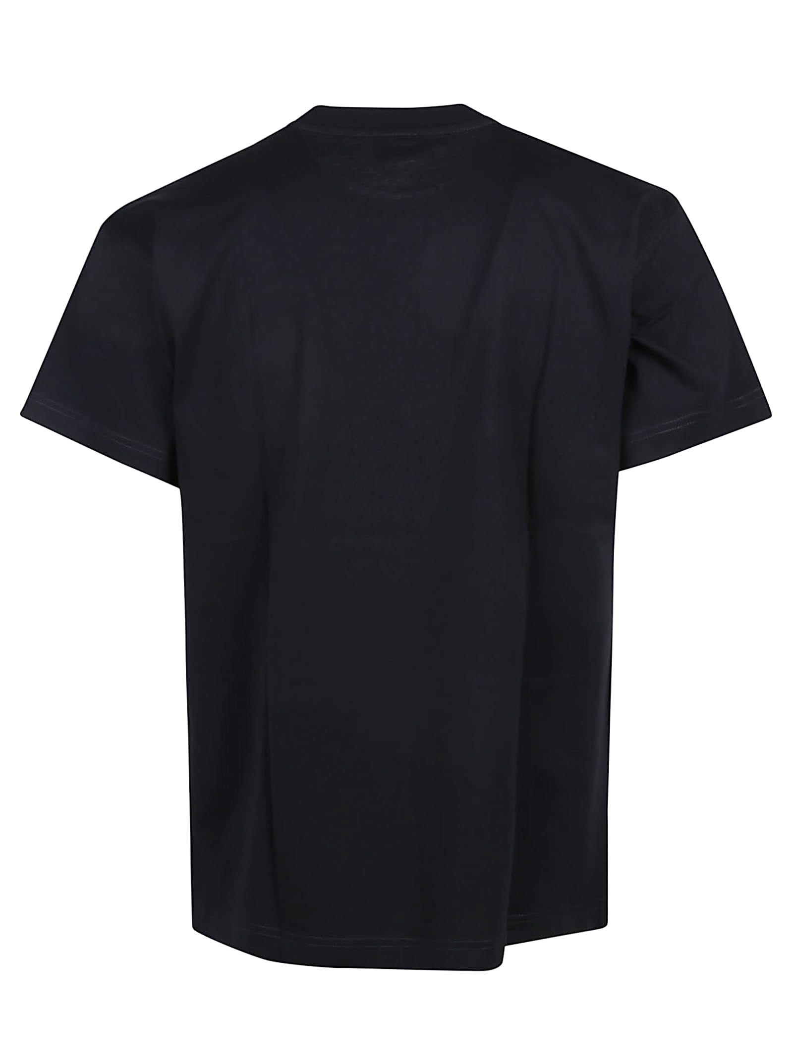Diesel Men Crew-neck T-shirt With Print In Black