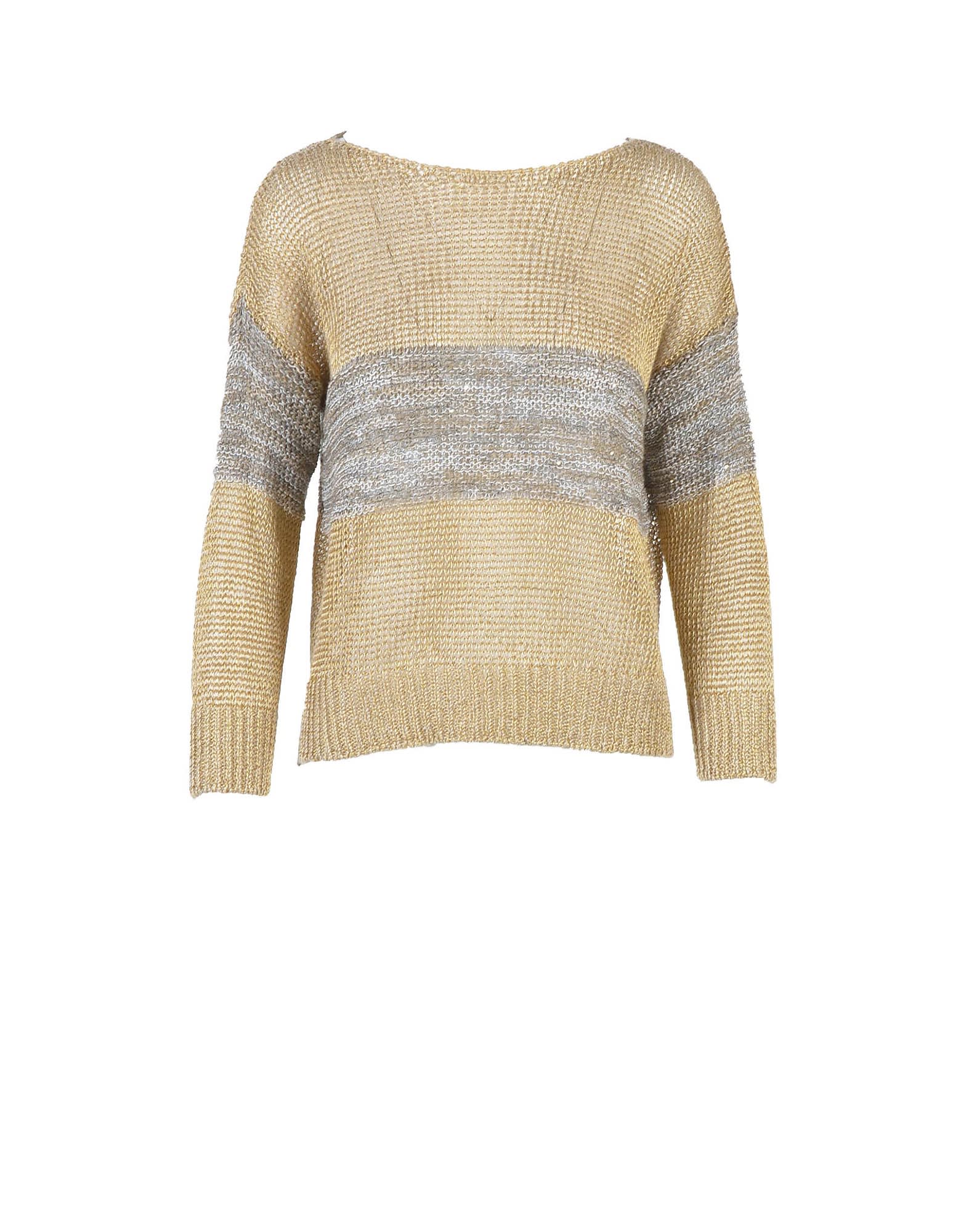 Lorena Antoniazzi Womens Taupe Sweater