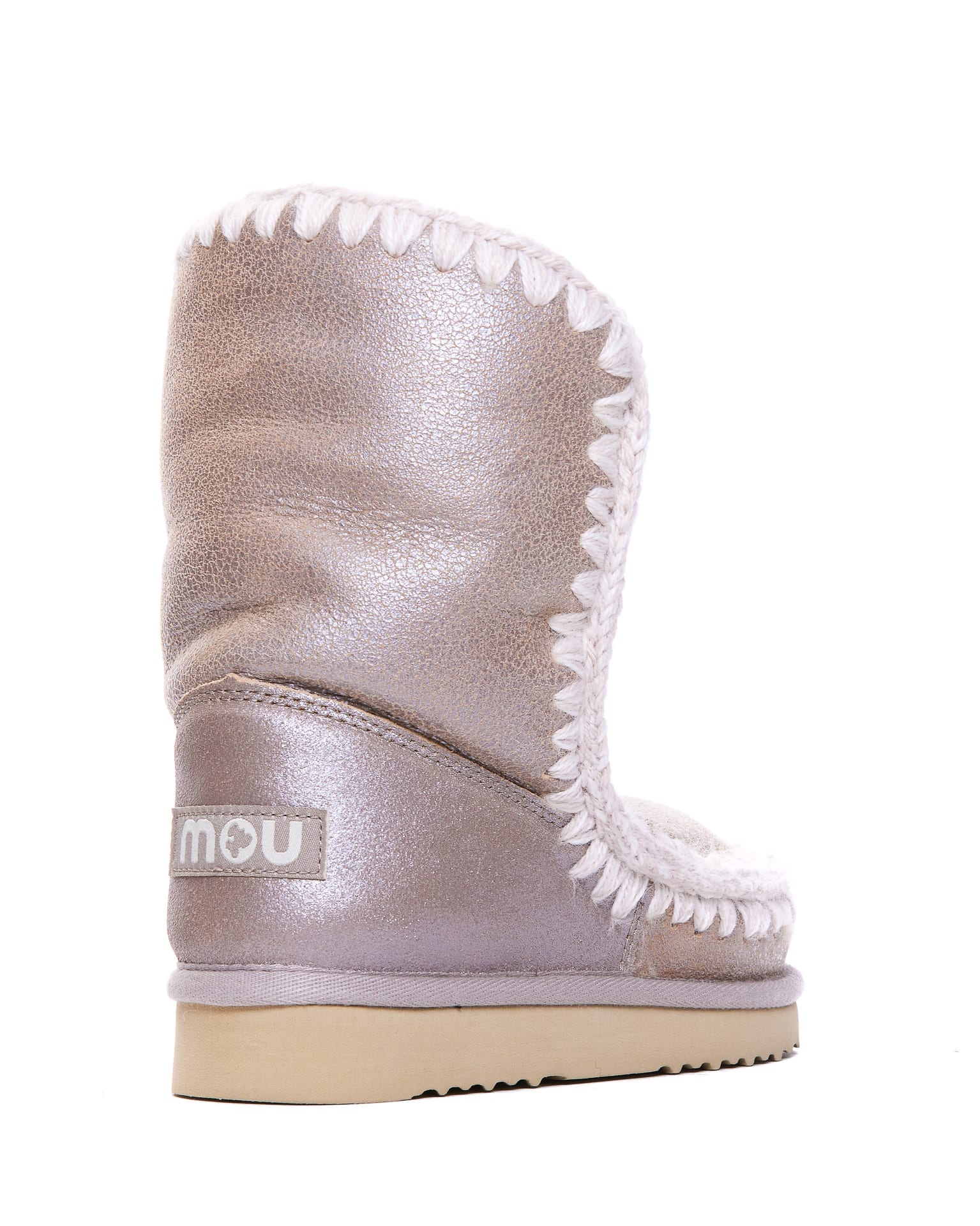 Shop Mou Eskimo 24 Boots In Beige