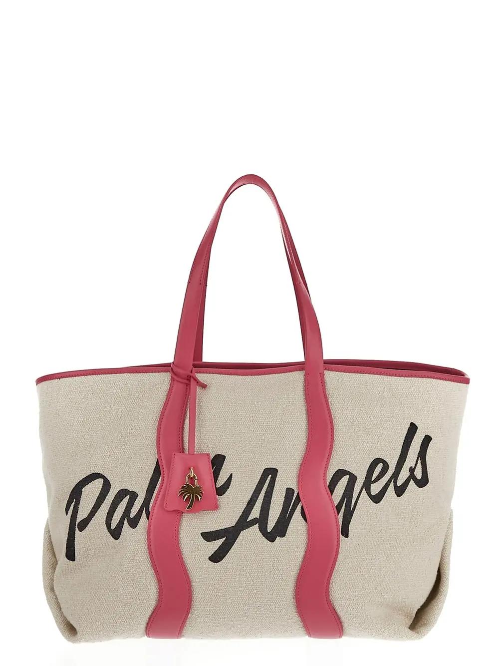 Palm Angels Cabas Bag In White