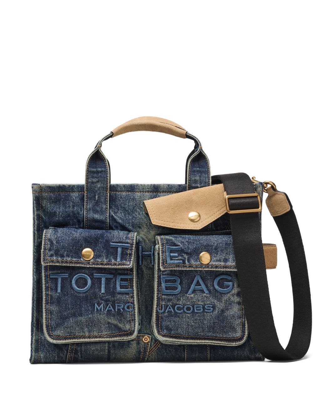 Marc Jacobs The Medium Tote Denim Tote In Blue