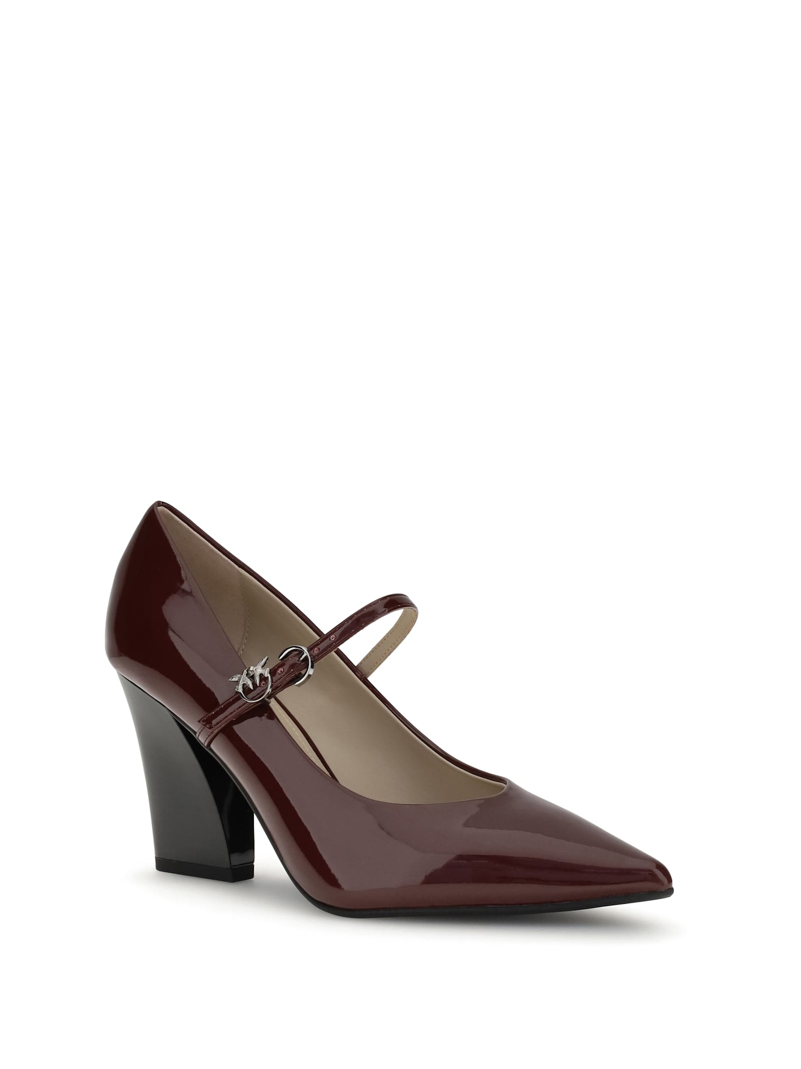 Pinko Patent Leather Pumps In Burgundy