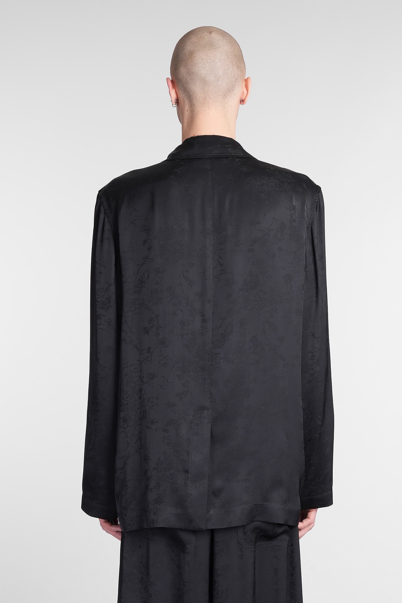 Ann Demeulemeester Nilas Casual Jacket In Black Viscose