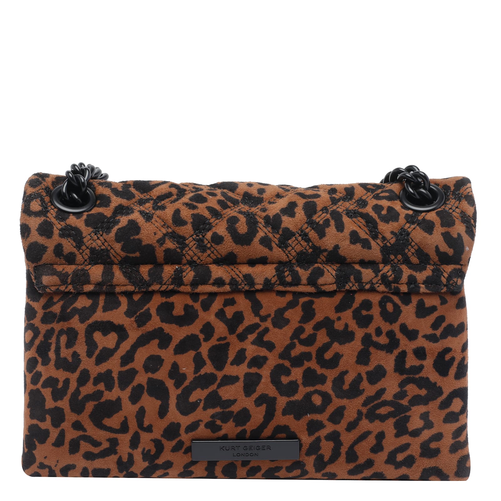 Kurt Geiger Mini Leather Kensington Crossbody Bag In Brown