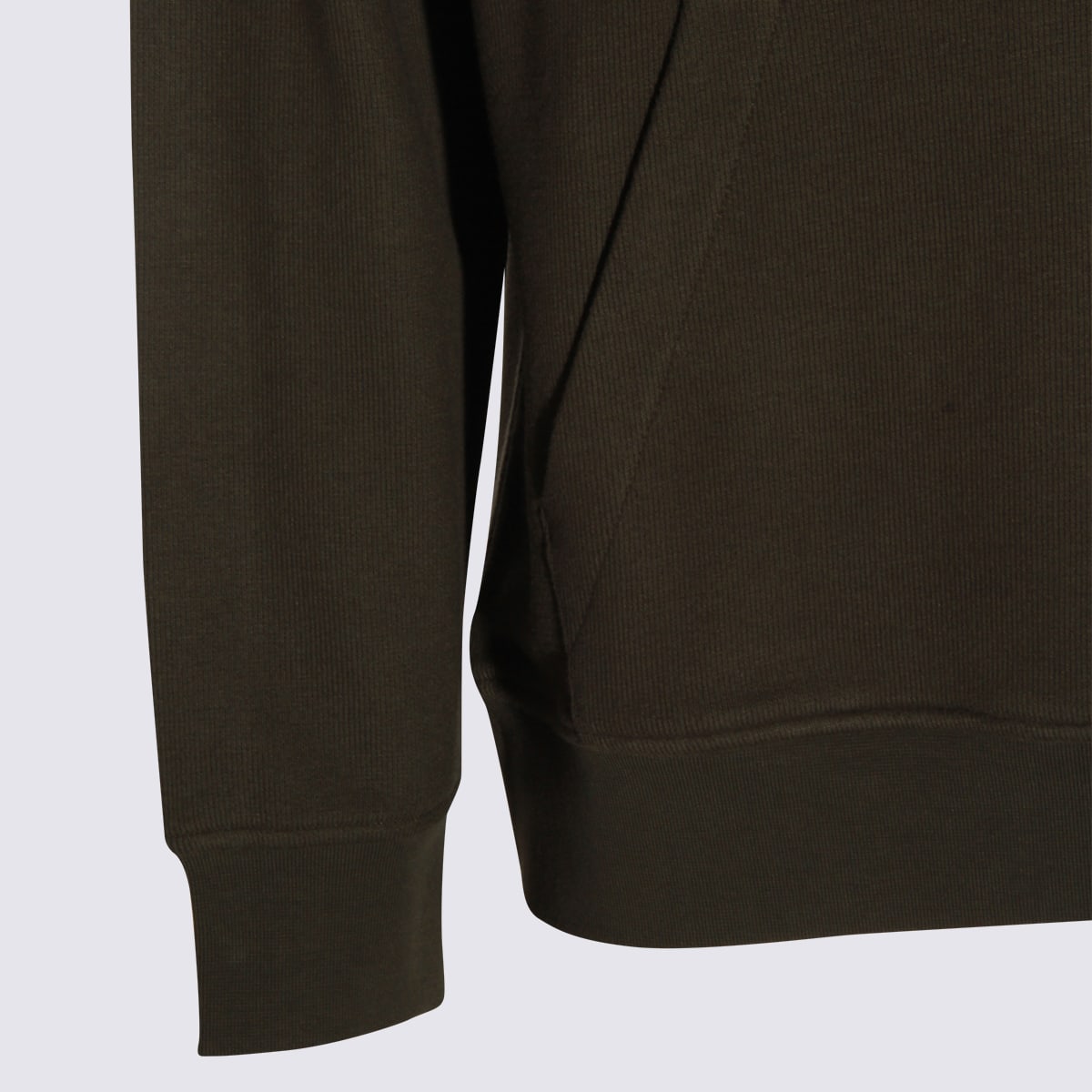 K-way Green Cotton Alban Heavy Fleece Sweatshirt In Brown
