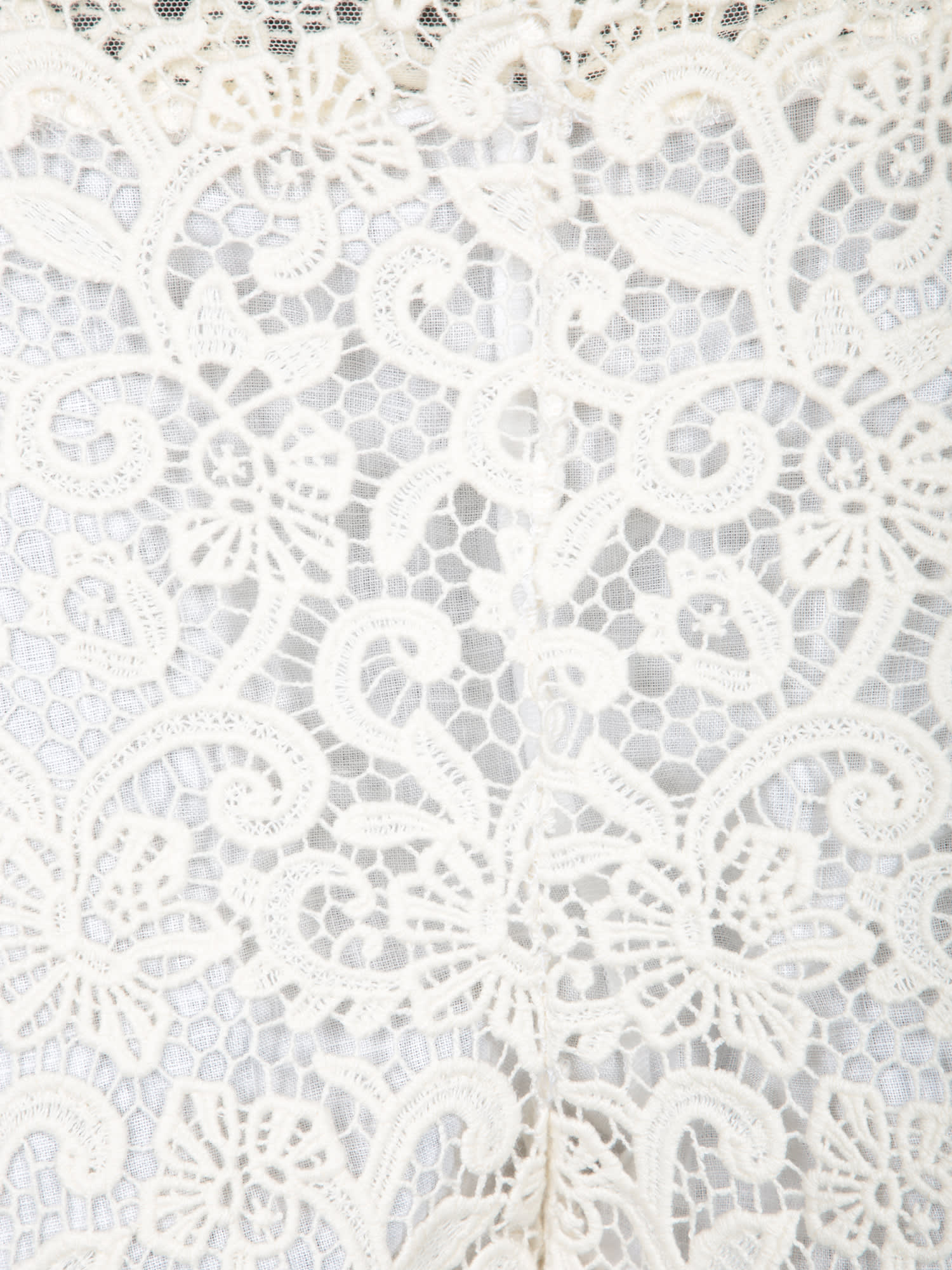 Ermanno Scervino White Macramã© Flare Pants In White