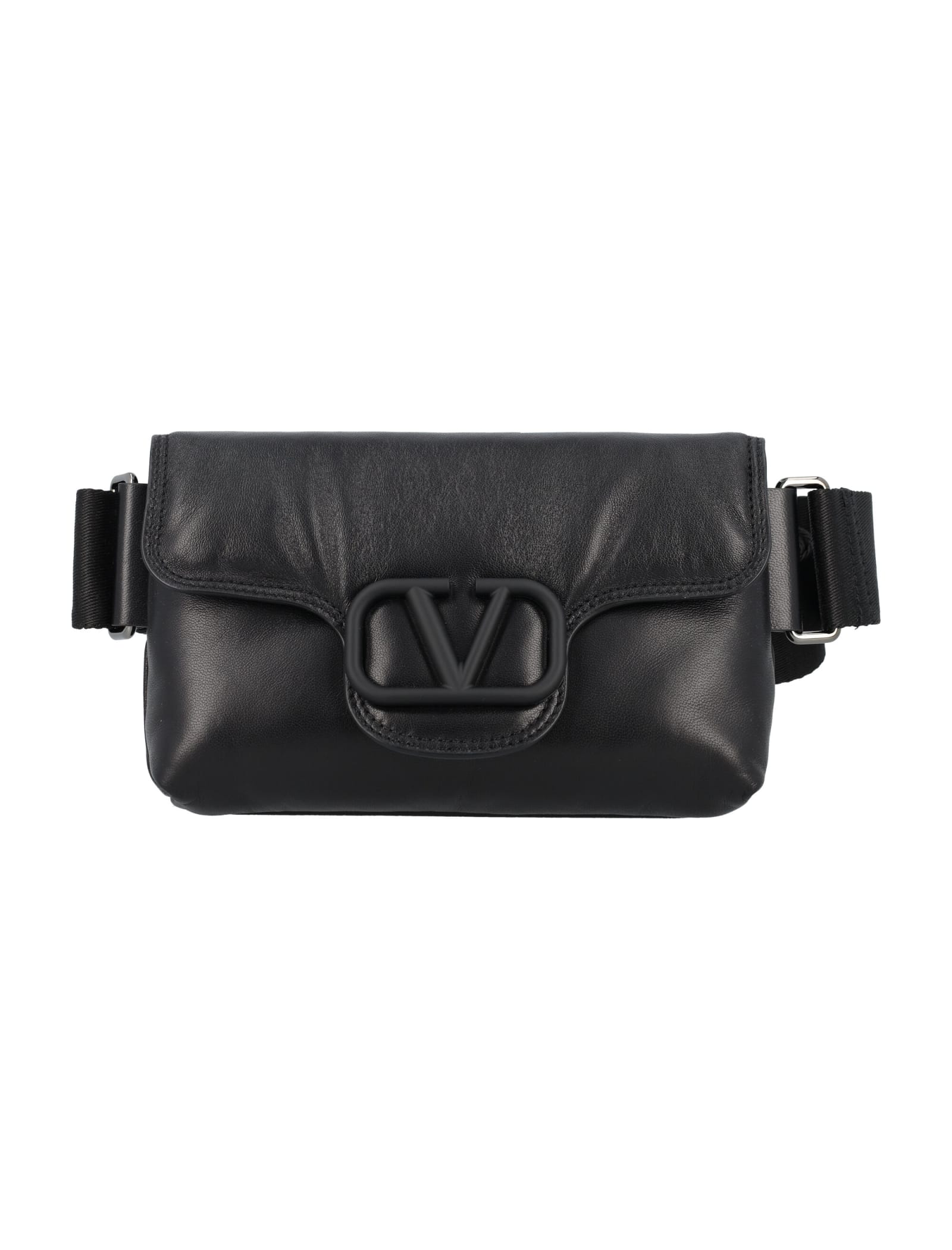 Shop Valentino Small Waist Satchel In Nero