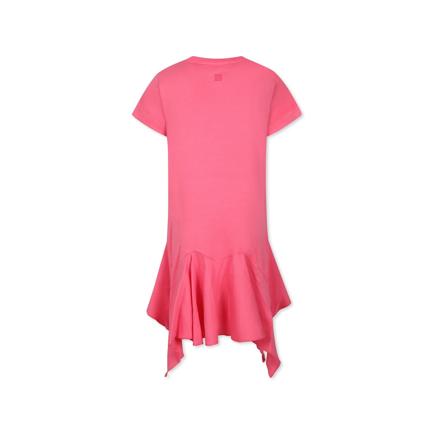 Givenchy Pink Dress For Girl With Logo In Pink