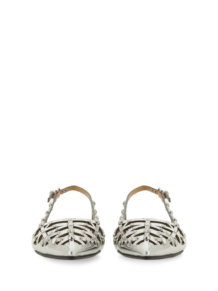 Ash Bazaar Slingback Stud Embellished Sandals