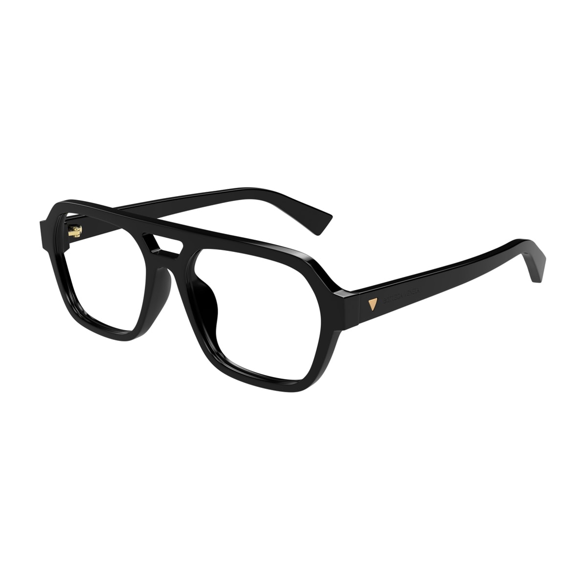 Bottega Veneta Bv1336oa Linea New Classic 002 Havana Trasprent Glasses In Black