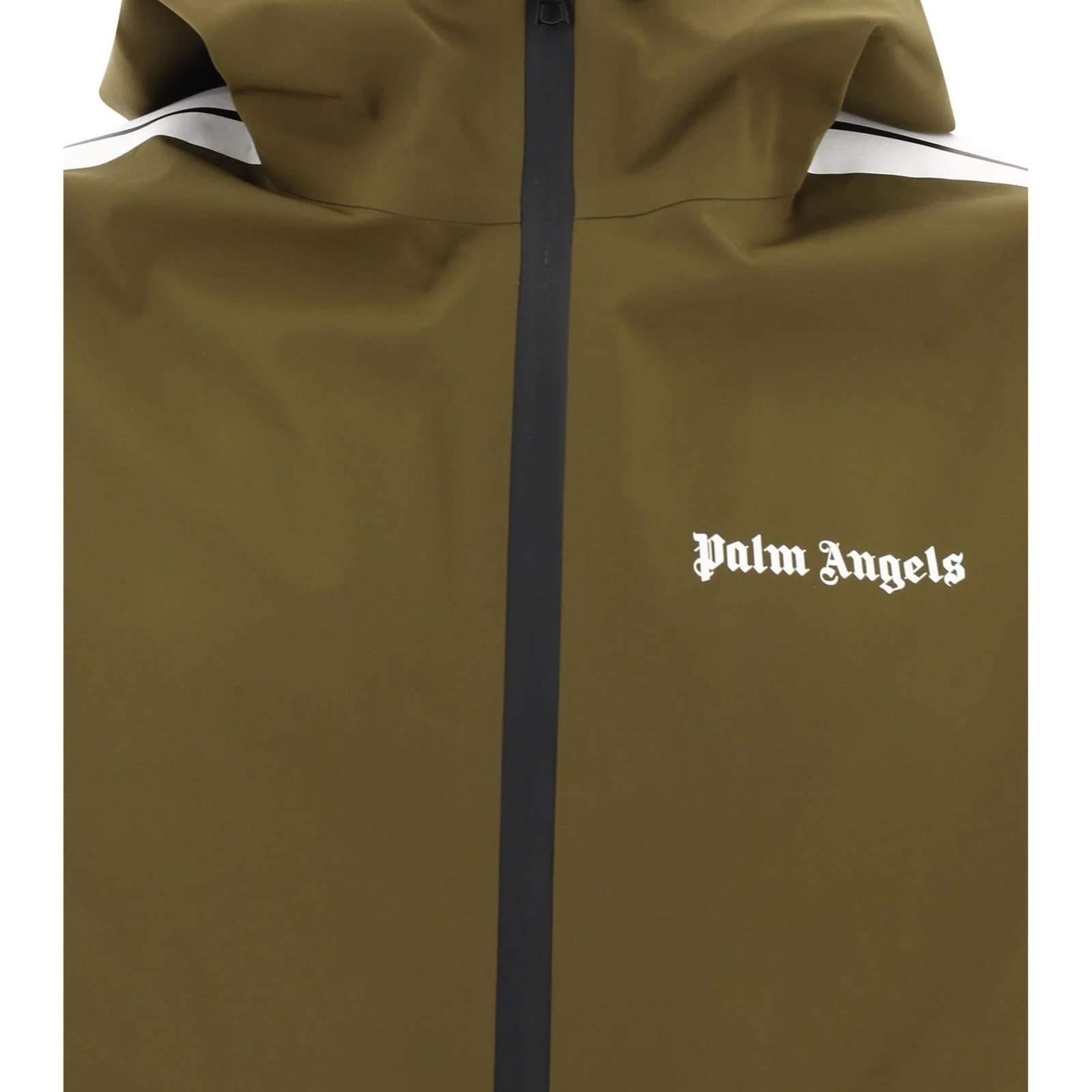 Shop Palm Angels Waterproof Jacket In Green
