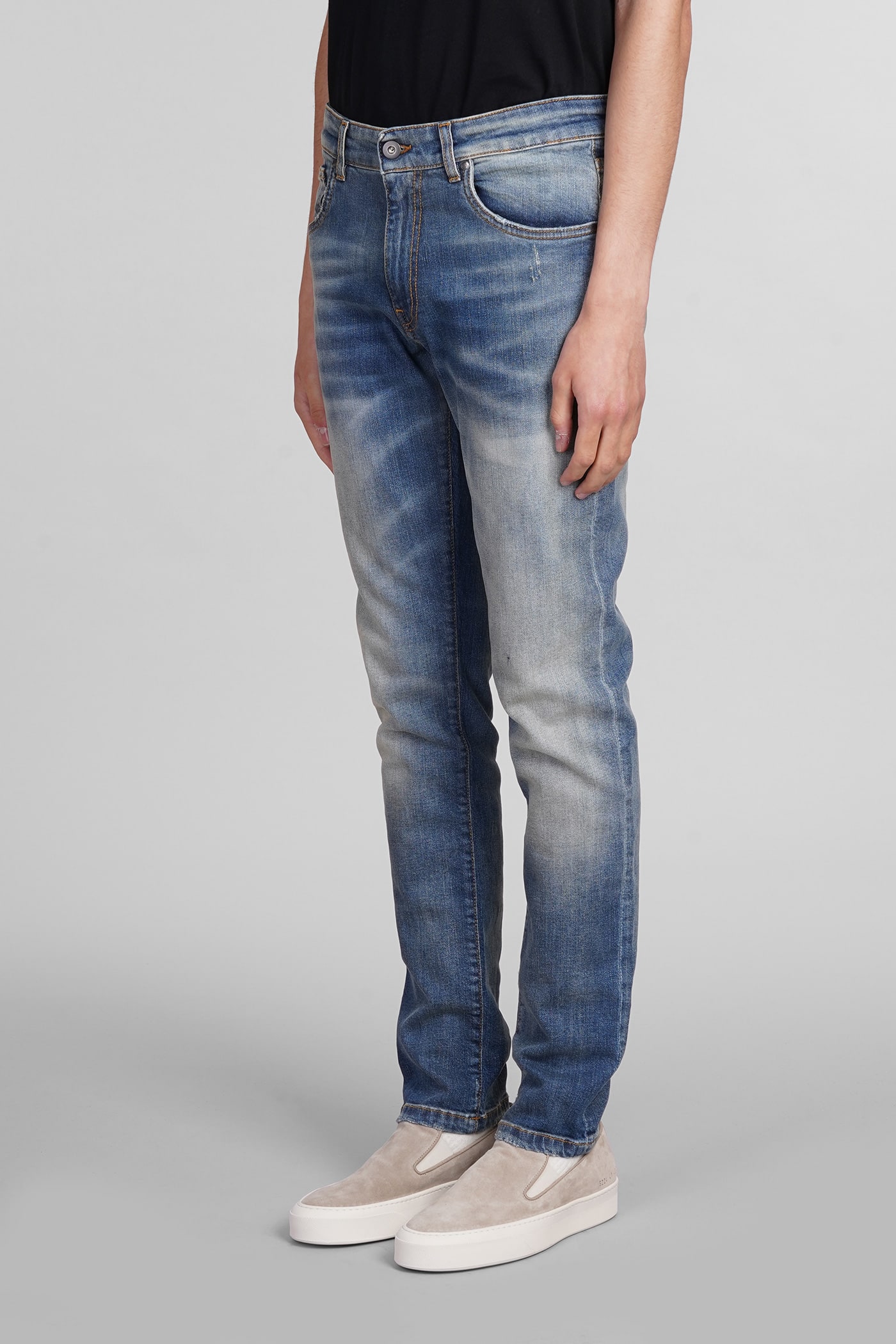 Salvatore Santoro Jeans In Blue Cotton In Blue